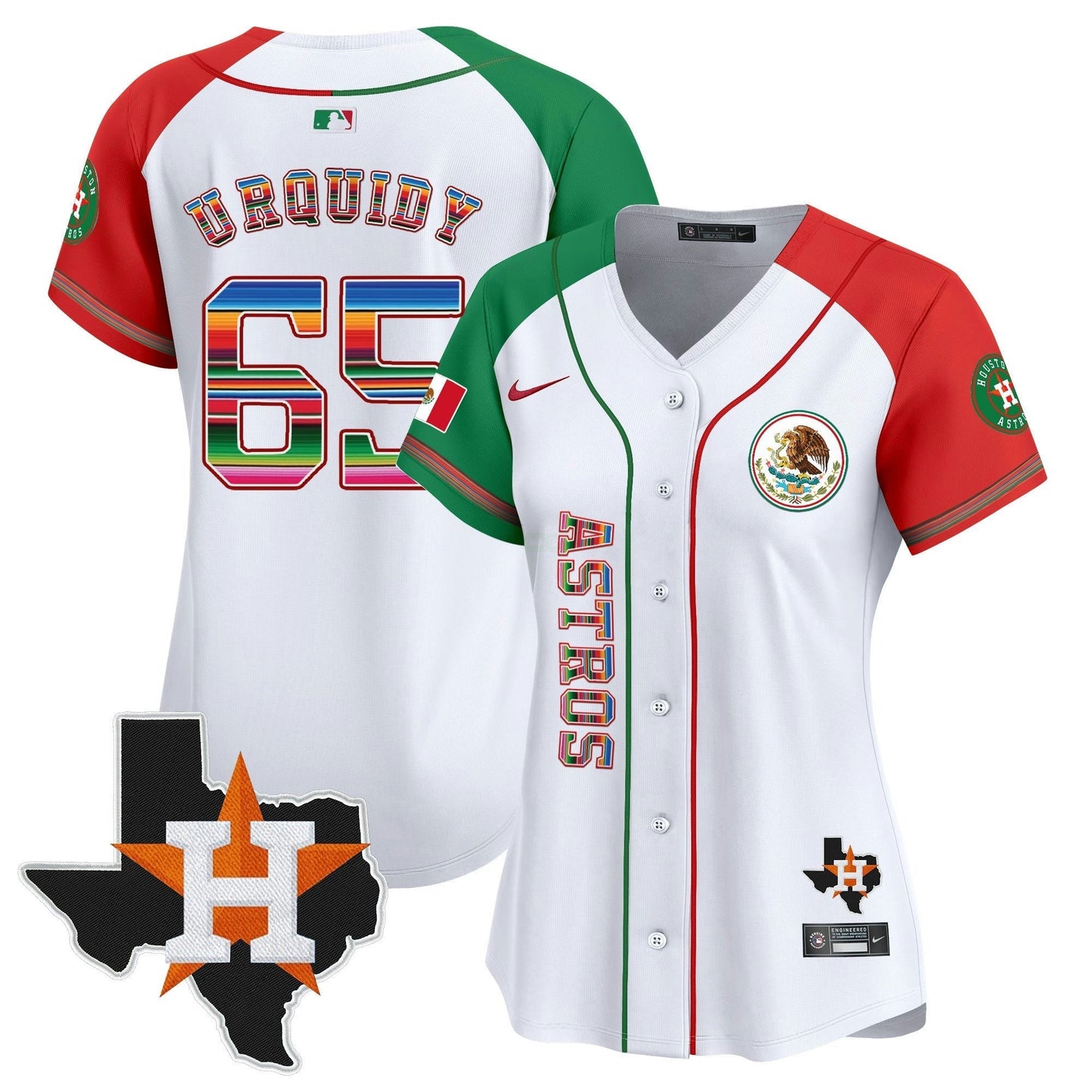 Camisa MLB Women’s Houston Mexico Vapor Premier Limited Jersey V4