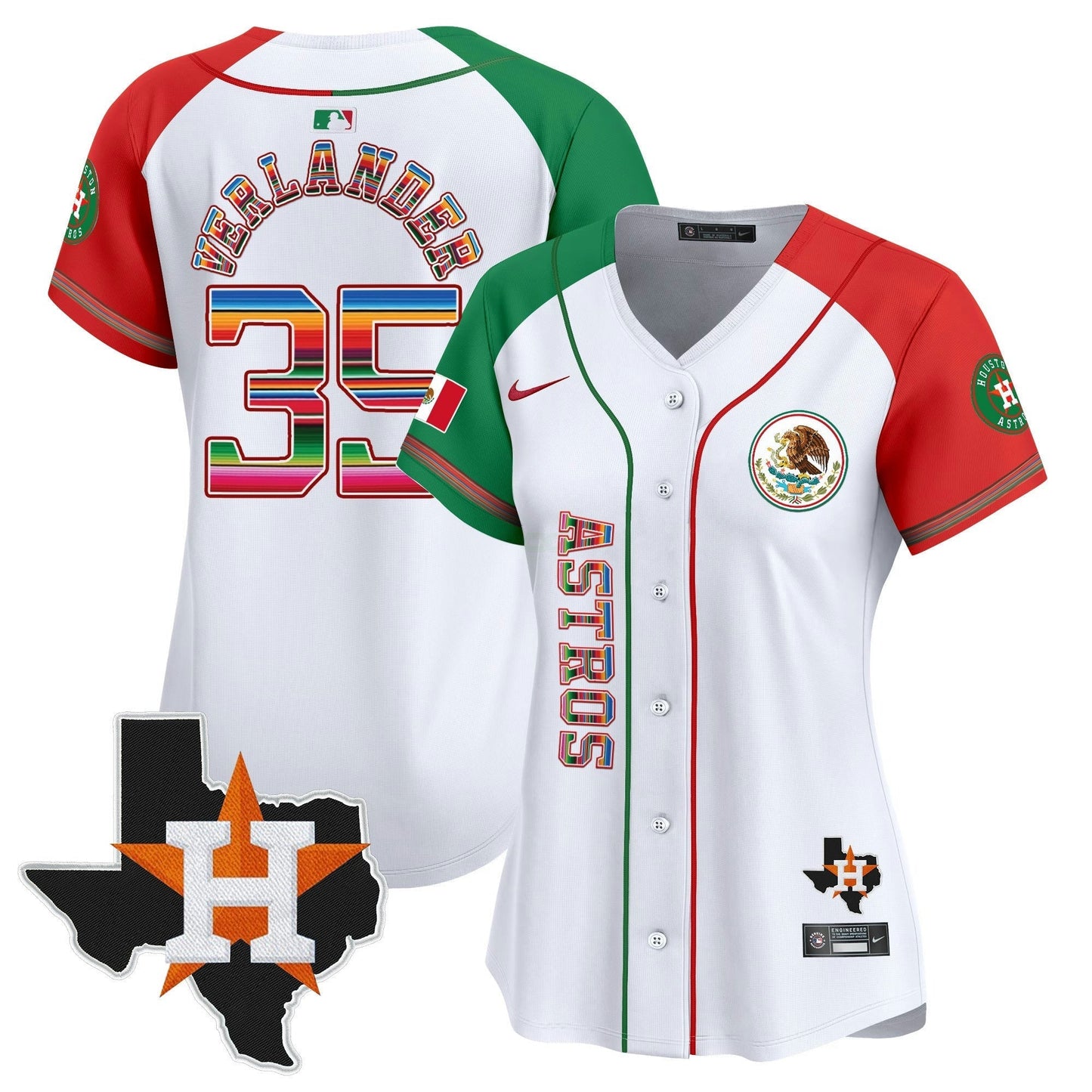 Camisa MLB Women’s Houston Mexico Vapor Premier Limited Jersey V4