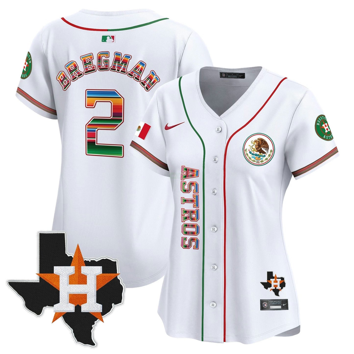 Camisa MLB Women’s Houston Mexico Vapor Premier Limited Jersey V4