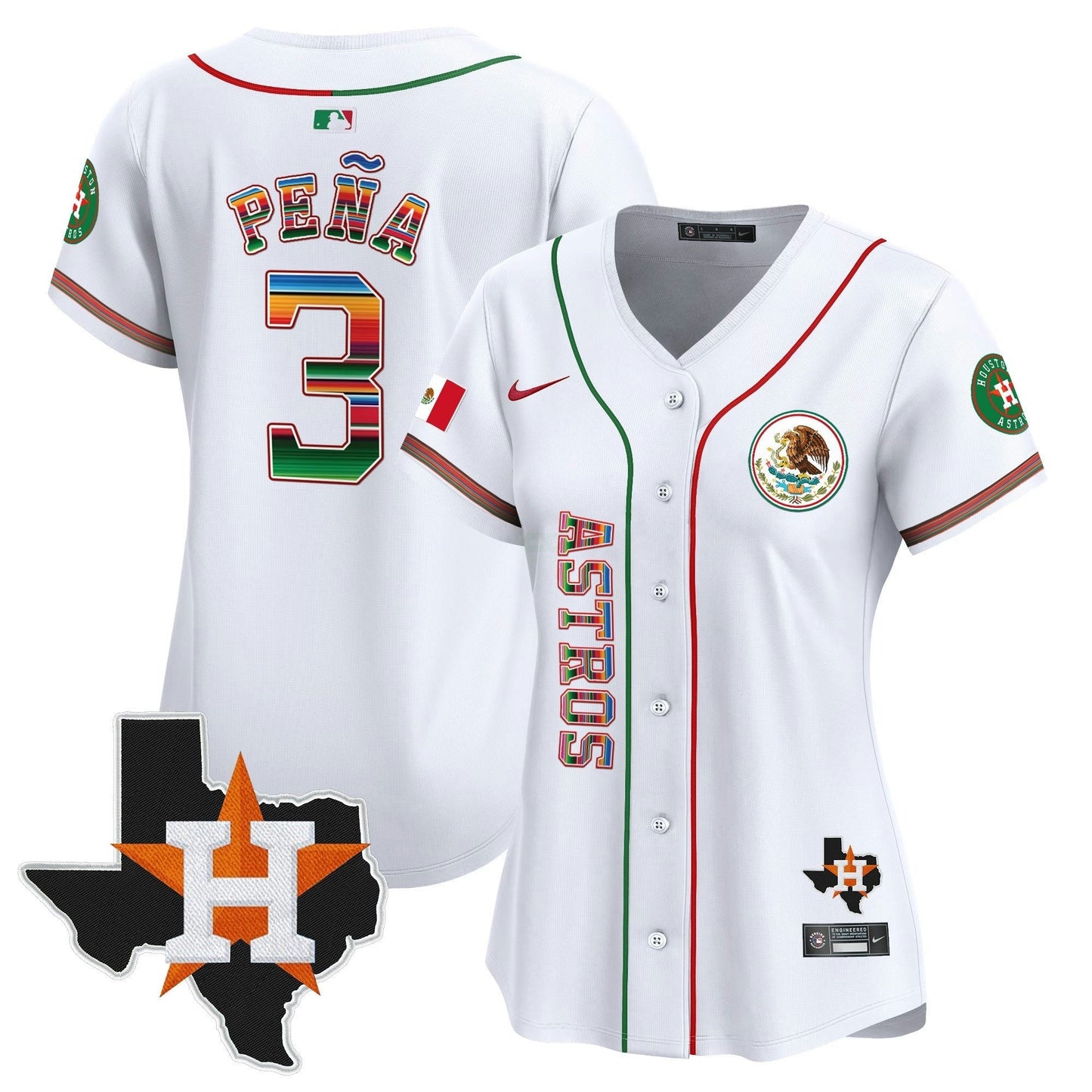 Camisa MLB Women’s Houston Mexico Vapor Premier Limited Jersey V4