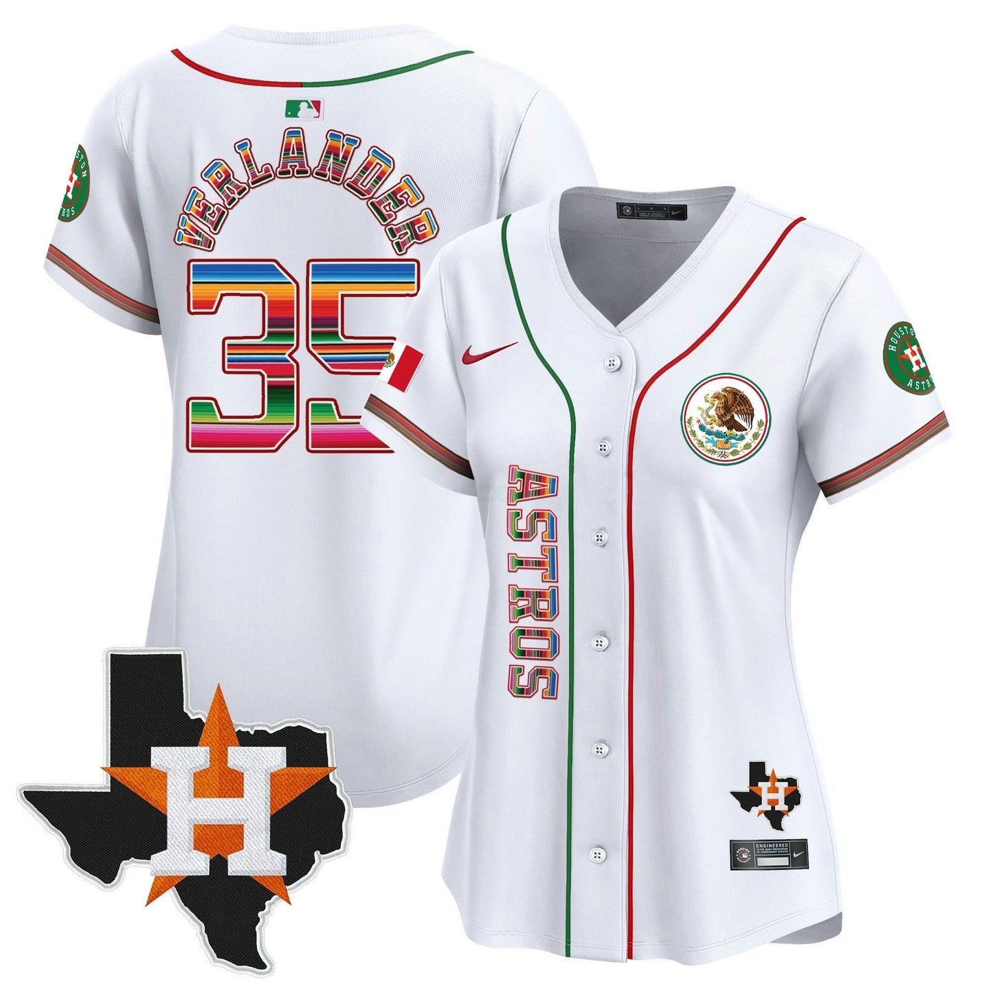 Camisa MLB Women’s Houston Mexico Vapor Premier Limited Jersey V4