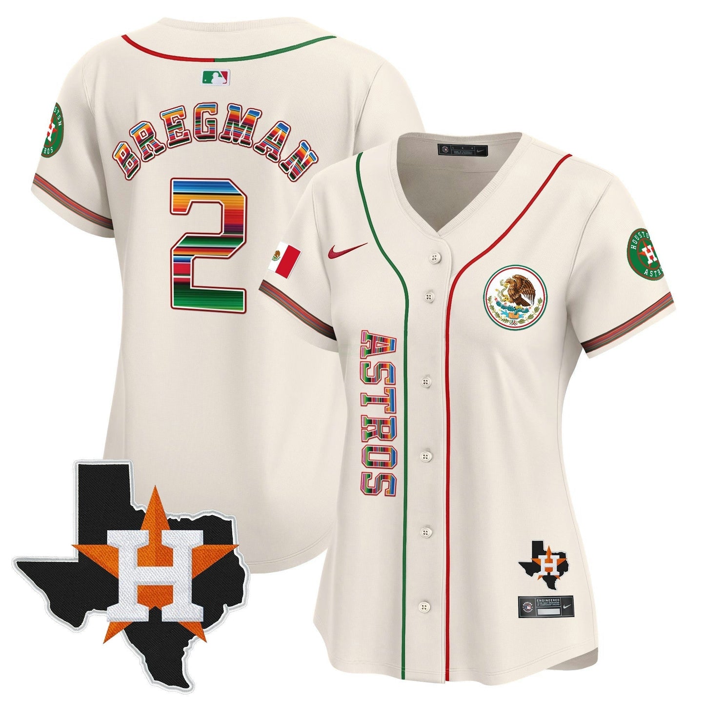 Camisa MLB Women’s Houston Mexico Vapor Premier Limited Jersey V4