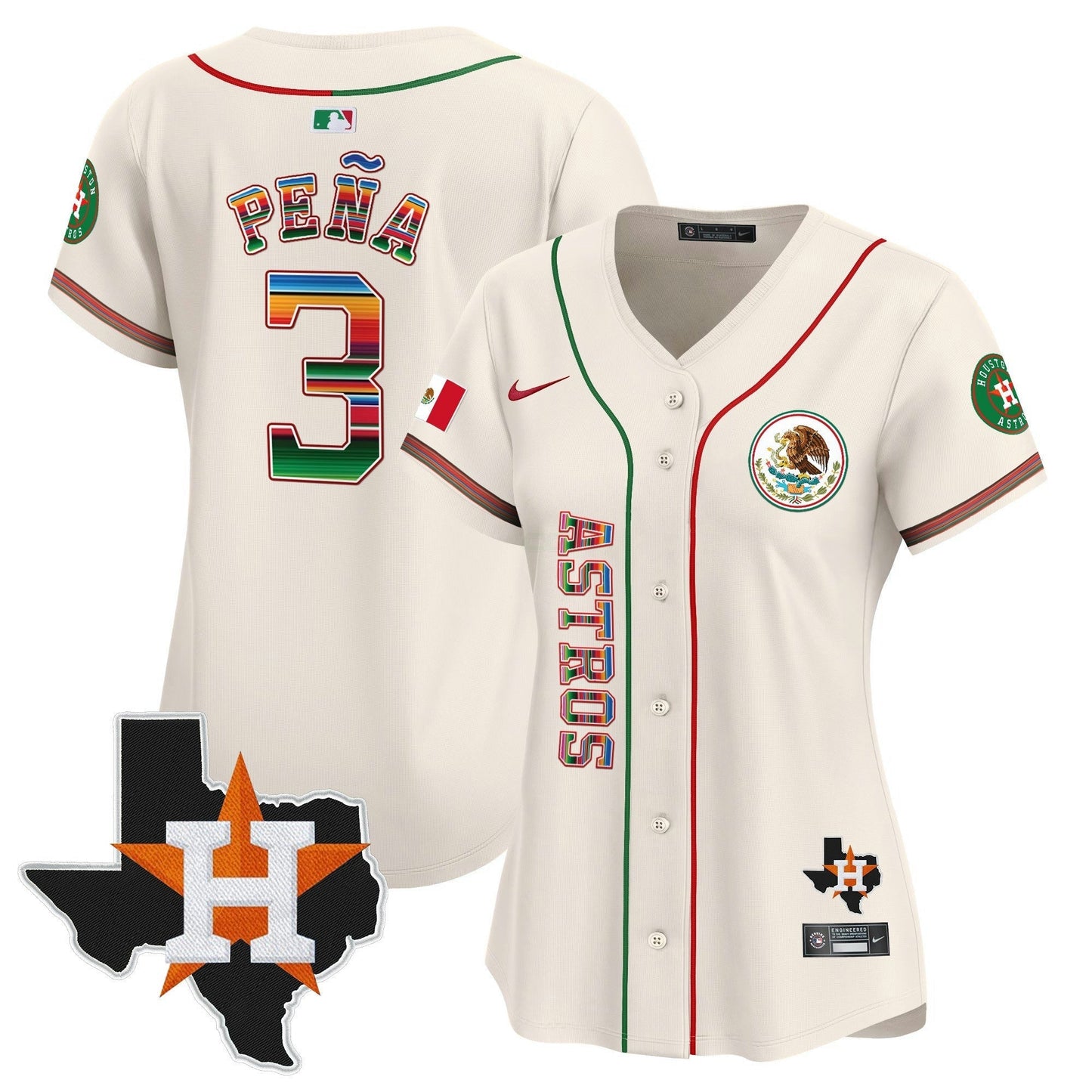 Camisa MLB Women’s Houston Mexico Vapor Premier Limited Jersey V4