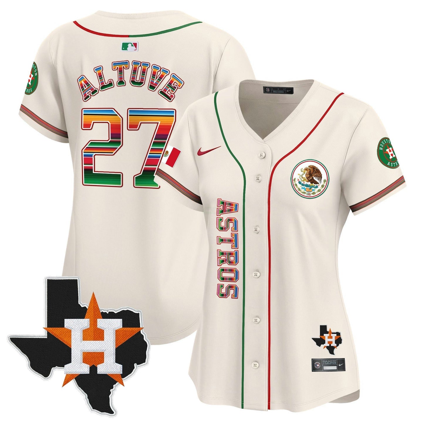 Camisa MLB Women’s Houston Mexico Vapor Premier Limited Jersey V4