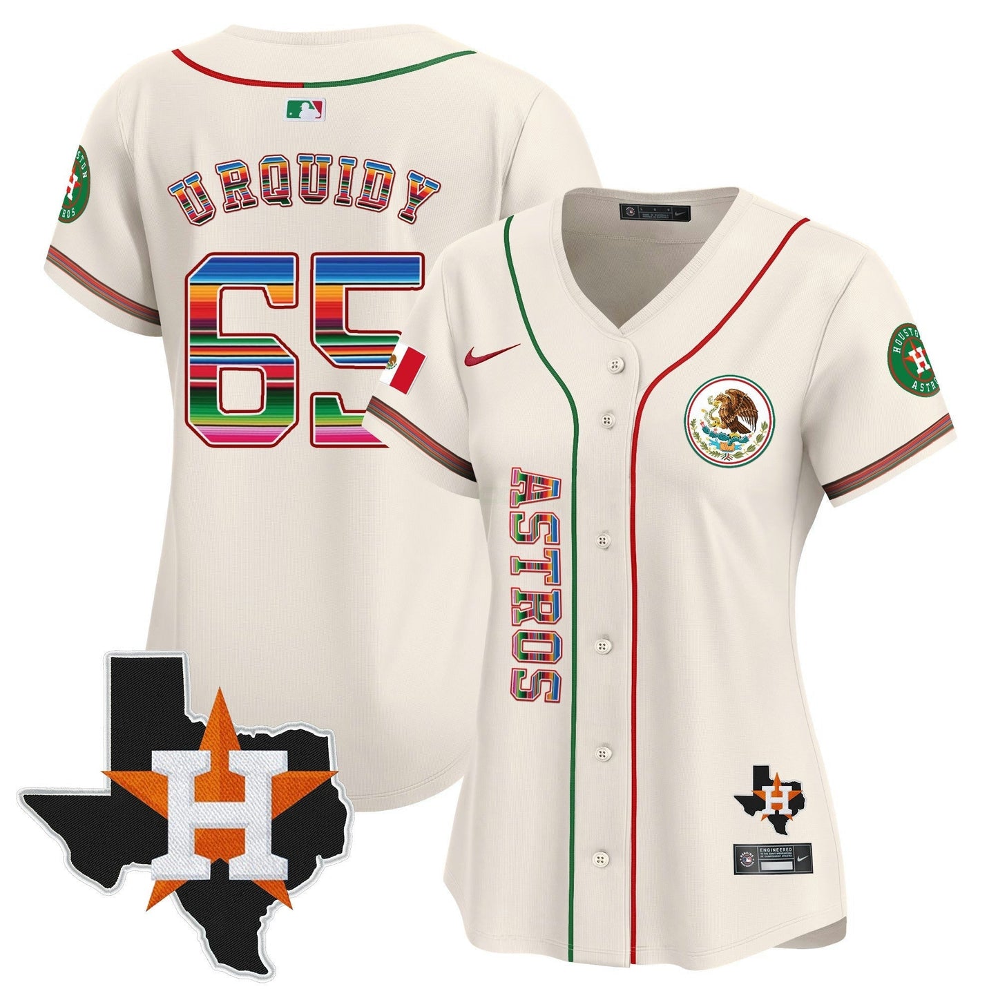 Camisa MLB Women’s Houston Mexico Vapor Premier Limited Jersey V4