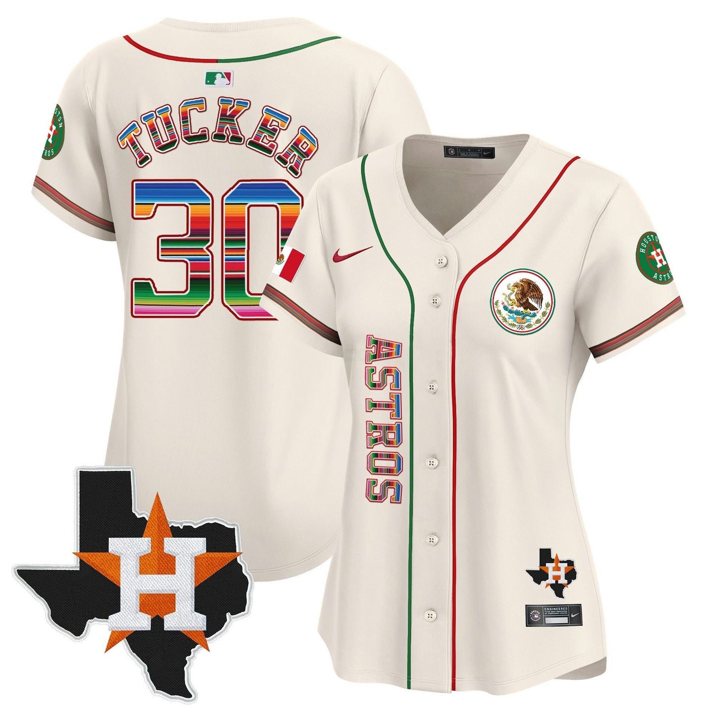 Camisa MLB Women’s Houston Mexico Vapor Premier Limited Jersey V4