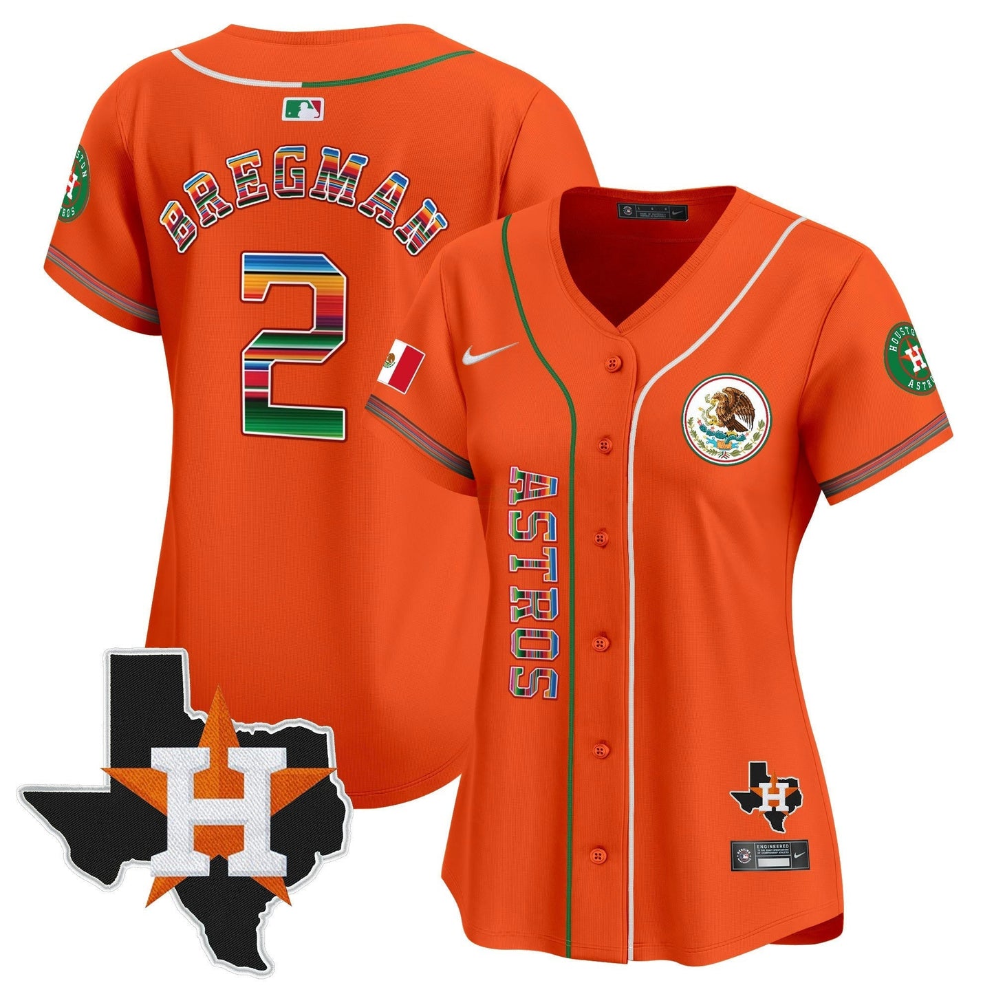 Camisa MLB Women’s Houston Mexico Vapor Premier Limited Jersey V4