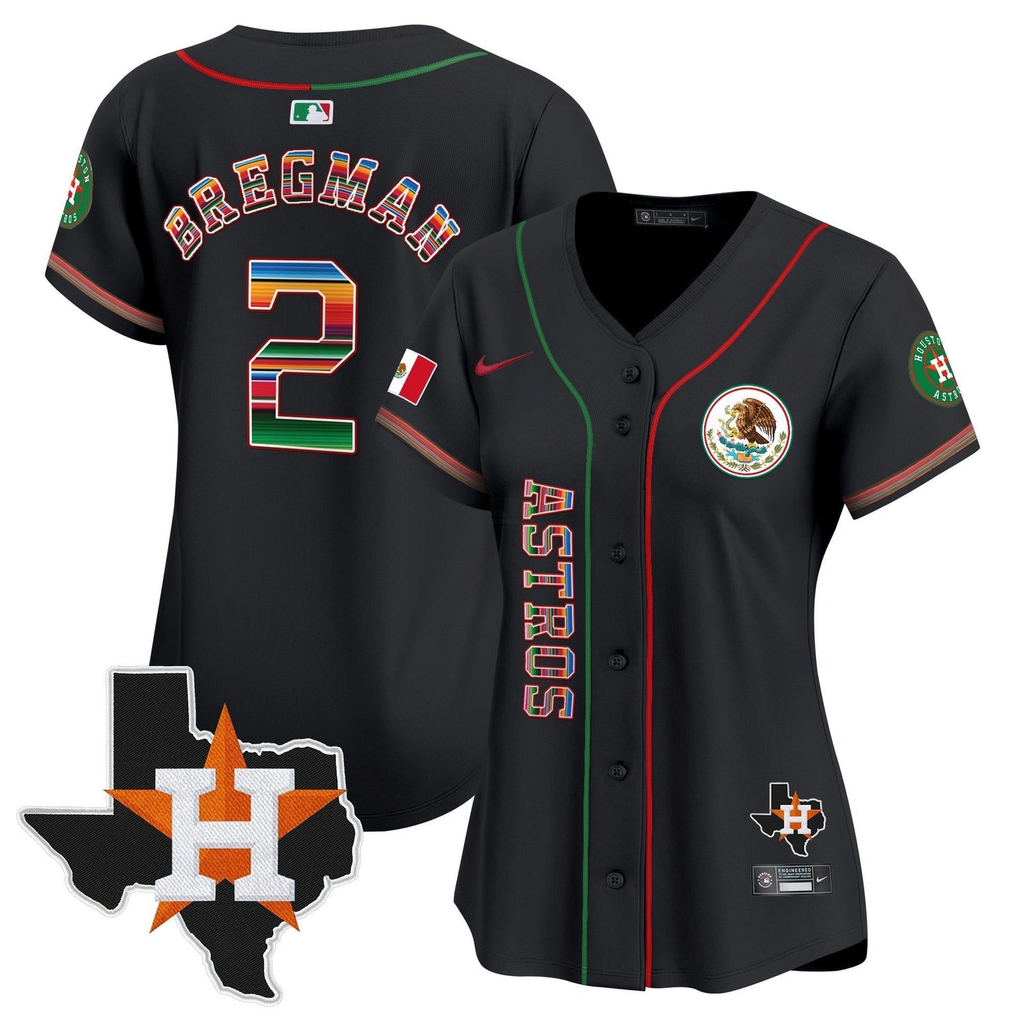 Camisa MLB Women’s Houston Mexico Vapor Premier Limited Jersey V4