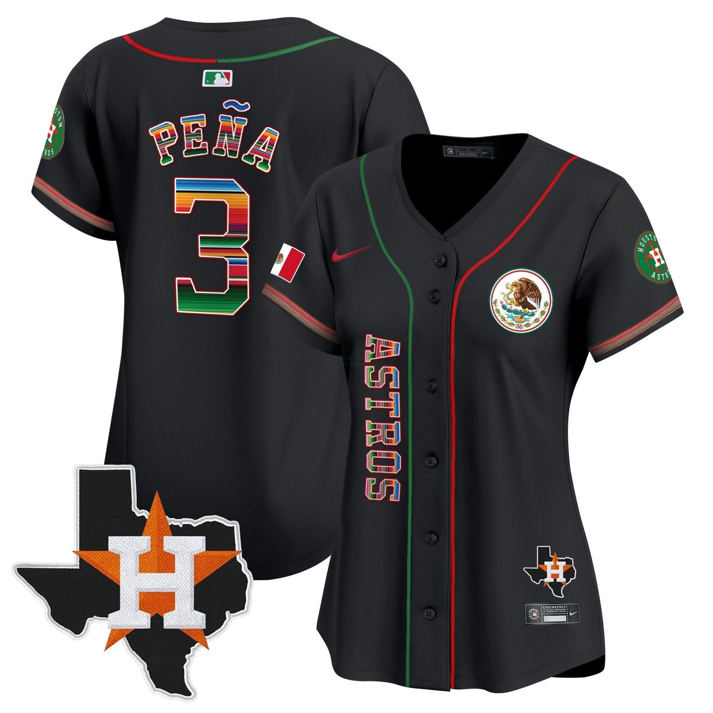 Camisa MLB Women’s Houston Mexico Vapor Premier Limited Jersey V4