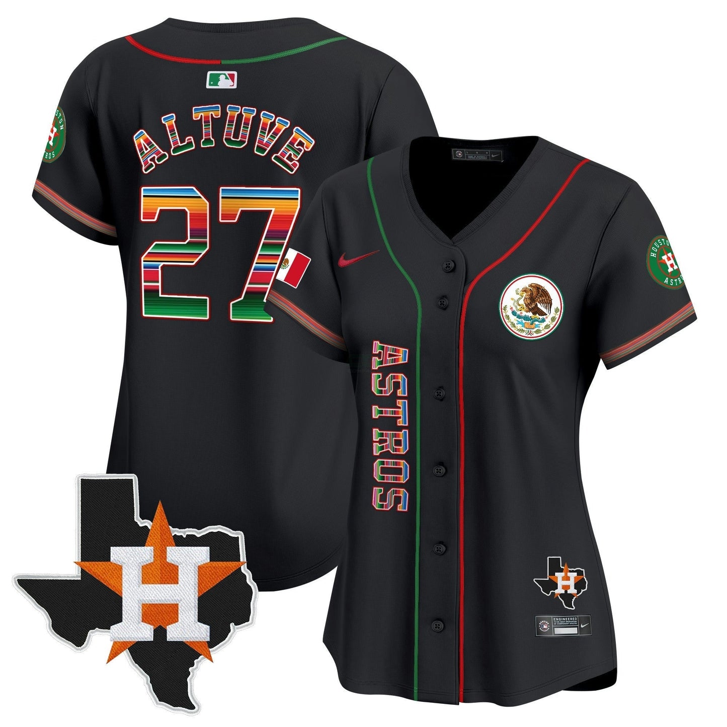 Camisa MLB Women’s Houston Mexico Vapor Premier Limited Jersey V4