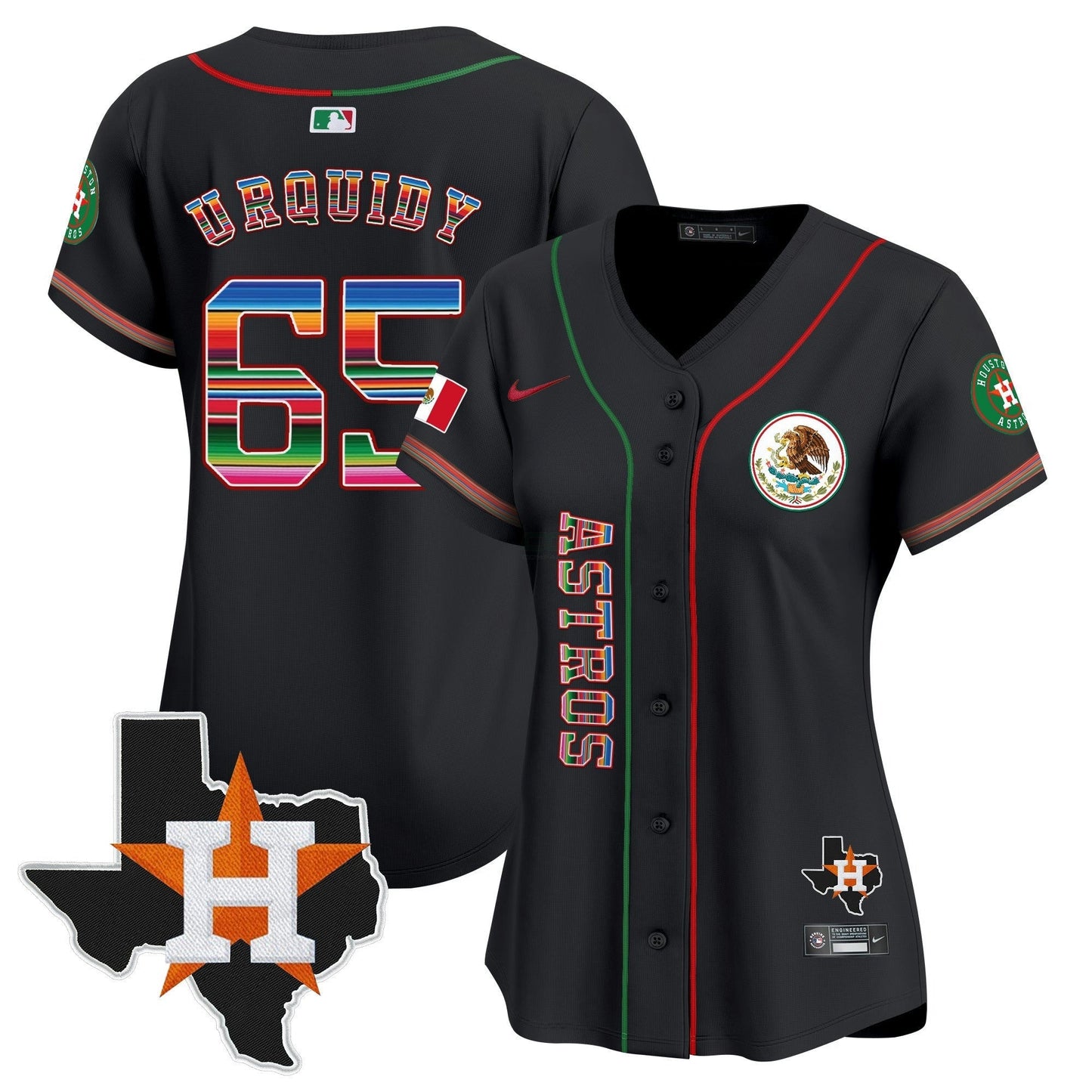 Camisa MLB Women’s Houston Mexico Vapor Premier Limited Jersey V4