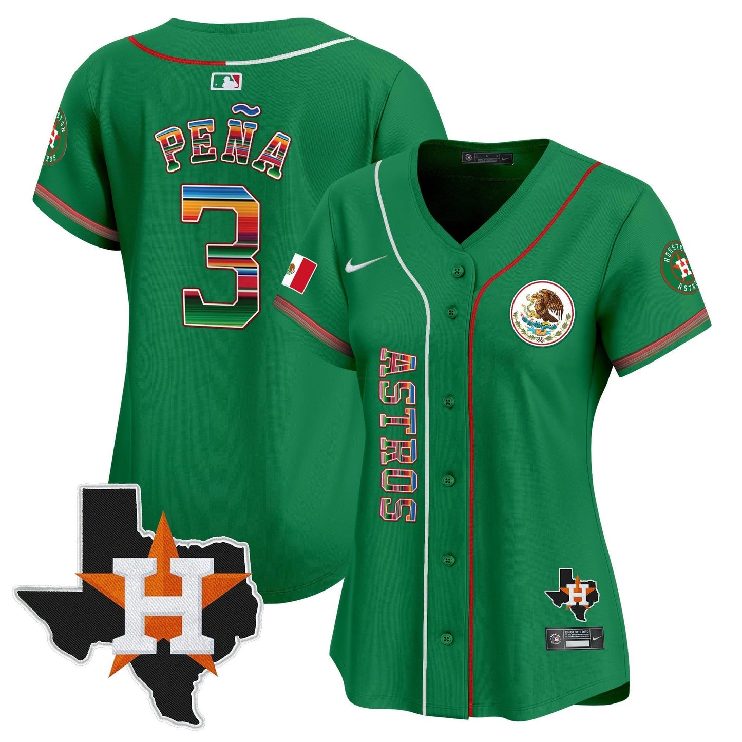 Camisa MLB Women’s Houston Mexico Vapor Premier Limited Jersey V4