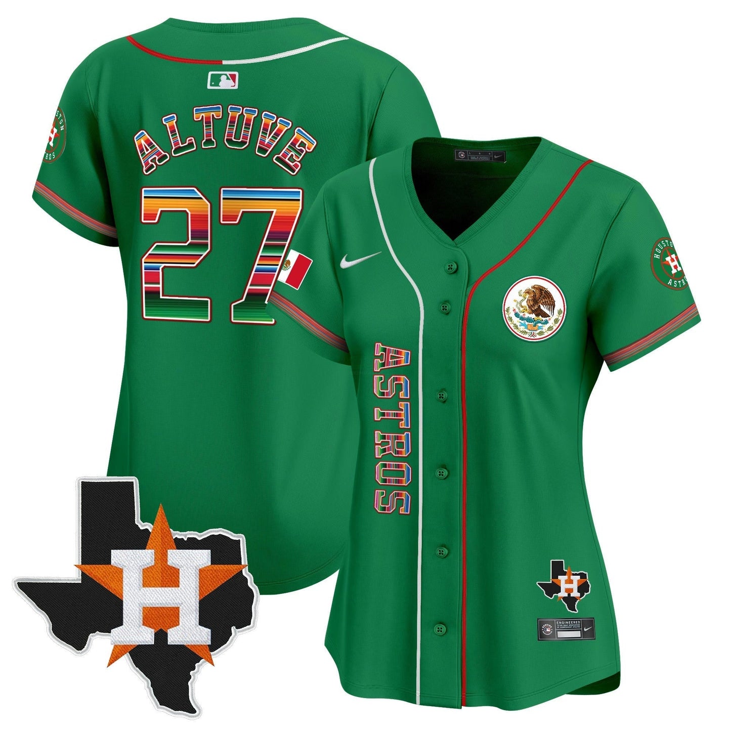 Camisa MLB Women’s Houston Mexico Vapor Premier Limited Jersey V4