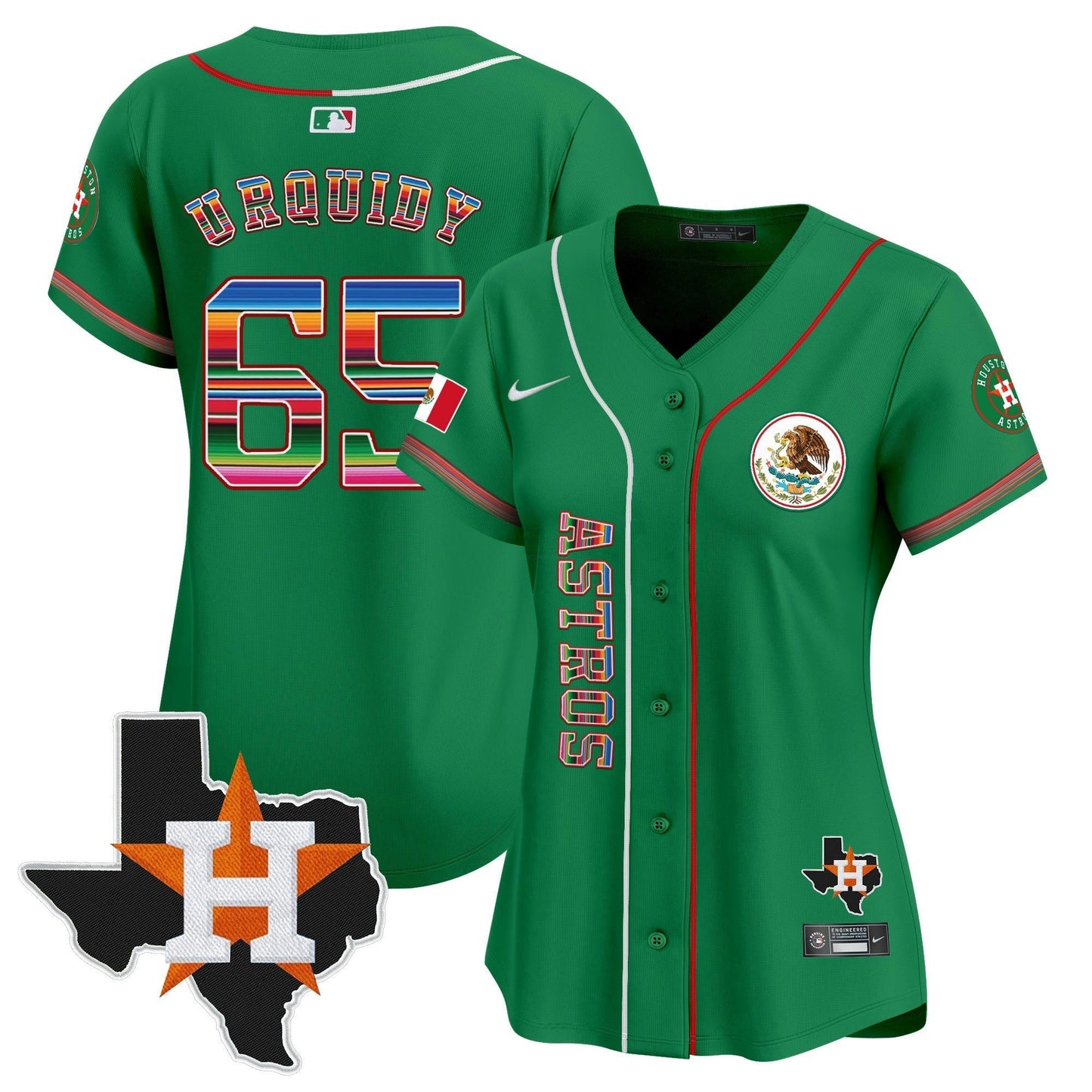 Camisa MLB Women’s Houston Mexico Vapor Premier Limited Jersey V4