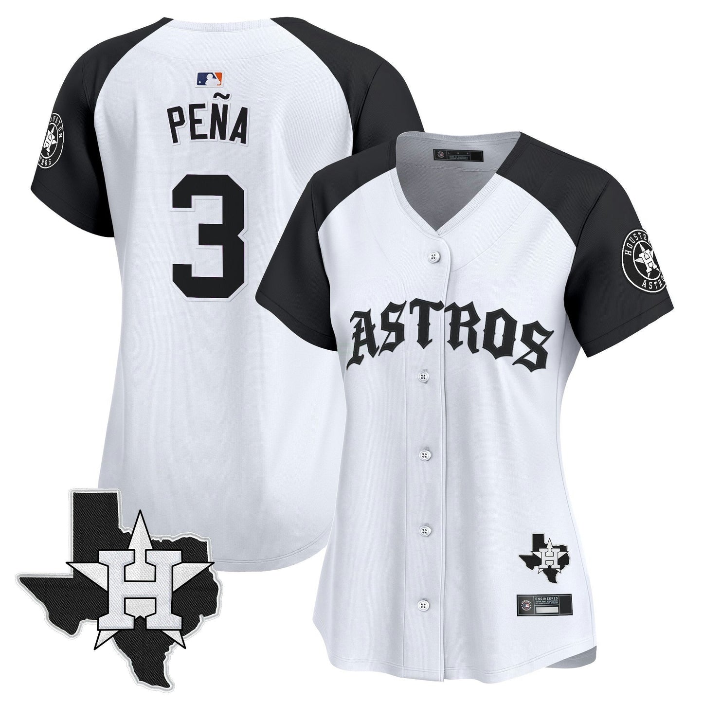 Camisa MLB Women’s Houston ‘Old English Edition’ Vapor Premier Limited Jersey