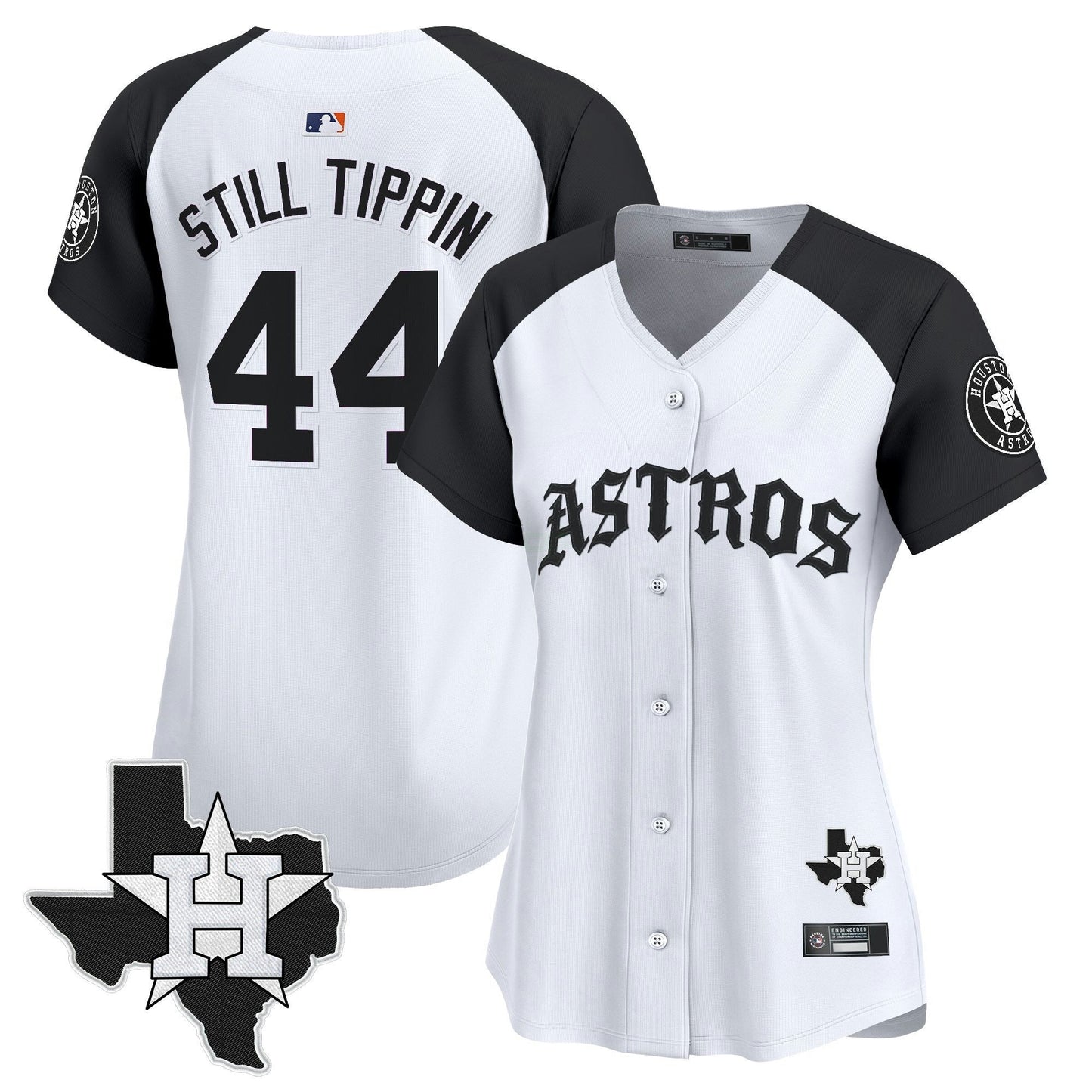 Camisa MLB Women’s Houston ‘Old English Edition’ Vapor Premier Limited Jersey