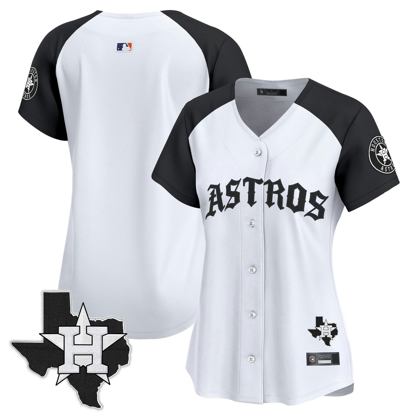 Camisa MLB Women’s Houston ‘Old English Edition’ Vapor Premier Limited Jersey