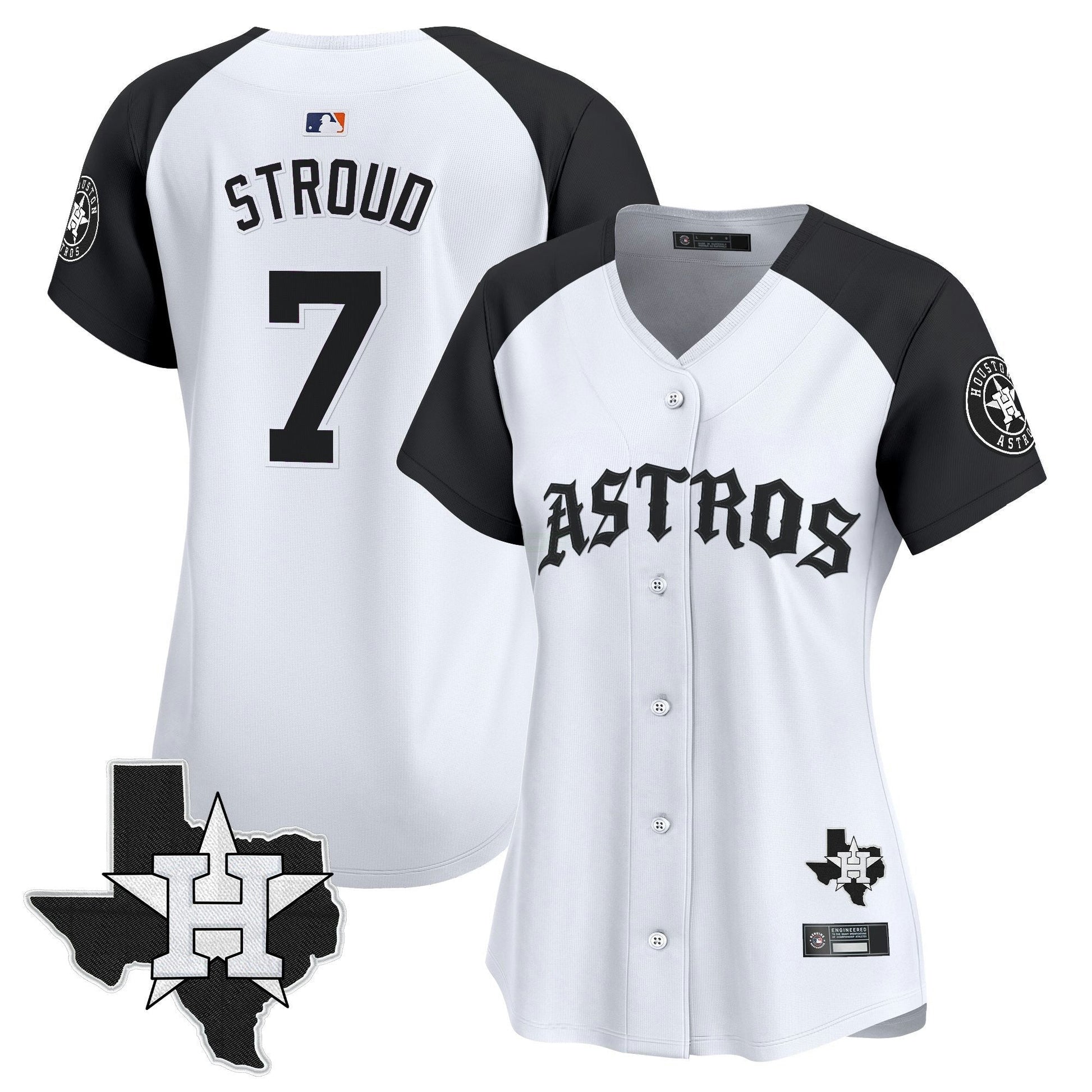Camisa MLB Women’s Houston ‘Old English Edition’ Vapor Premier Limited Jersey