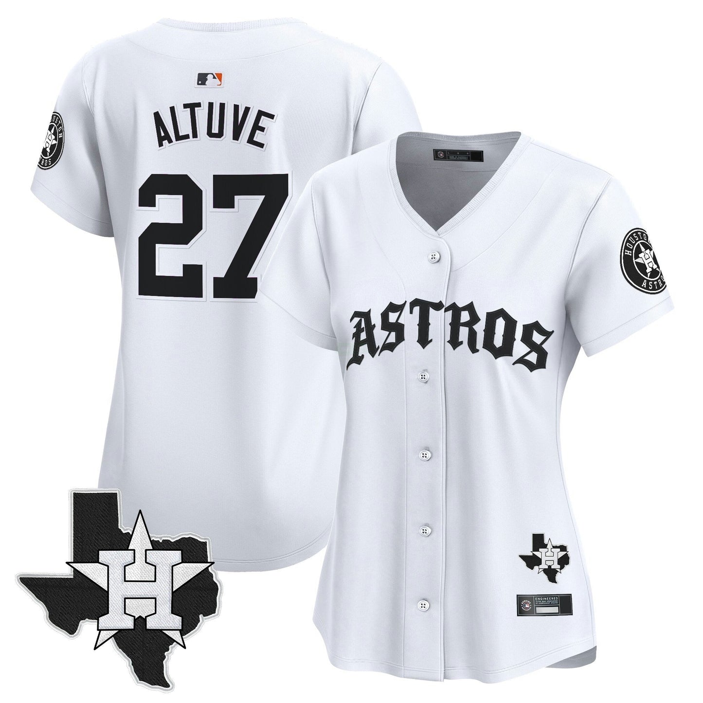 Camisa MLB Women’s Houston ‘Old English Edition’ Vapor Premier Limited Jersey