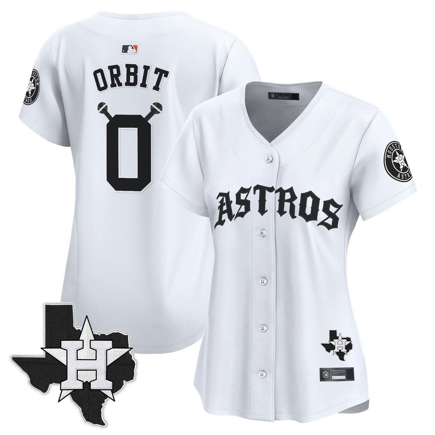 Camisa MLB Women’s Houston ‘Old English Edition’ Vapor Premier Limited Jersey