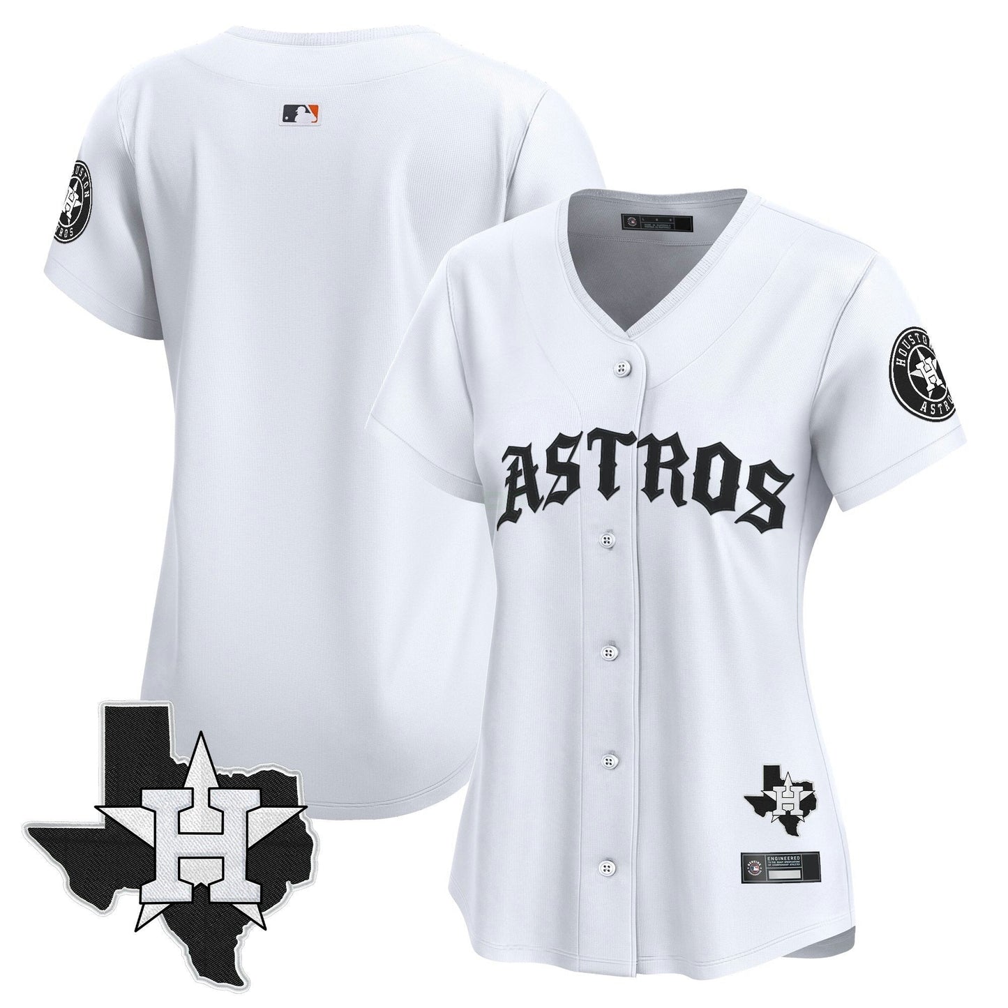 Camisa MLB Women’s Houston ‘Old English Edition’ Vapor Premier Limited Jersey