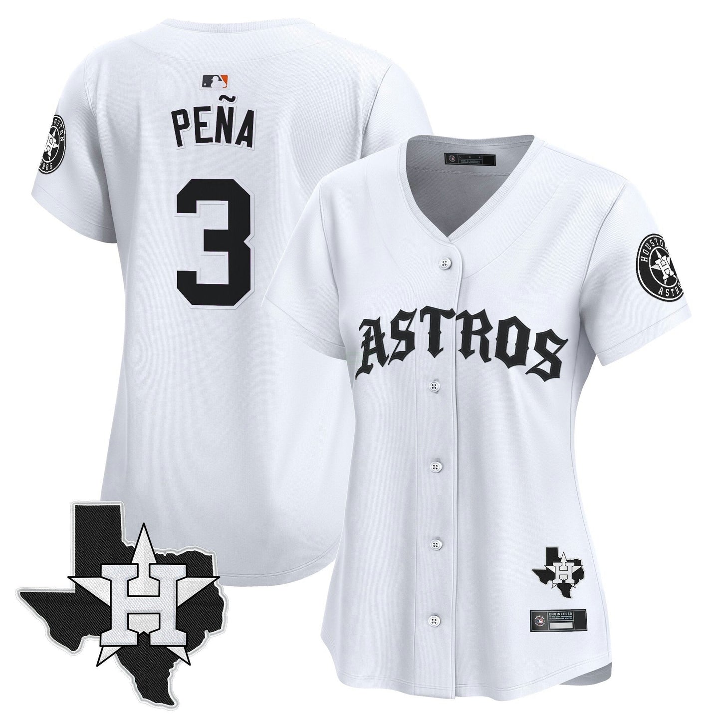 Camisa MLB Women’s Houston ‘Old English Edition’ Vapor Premier Limited Jersey
