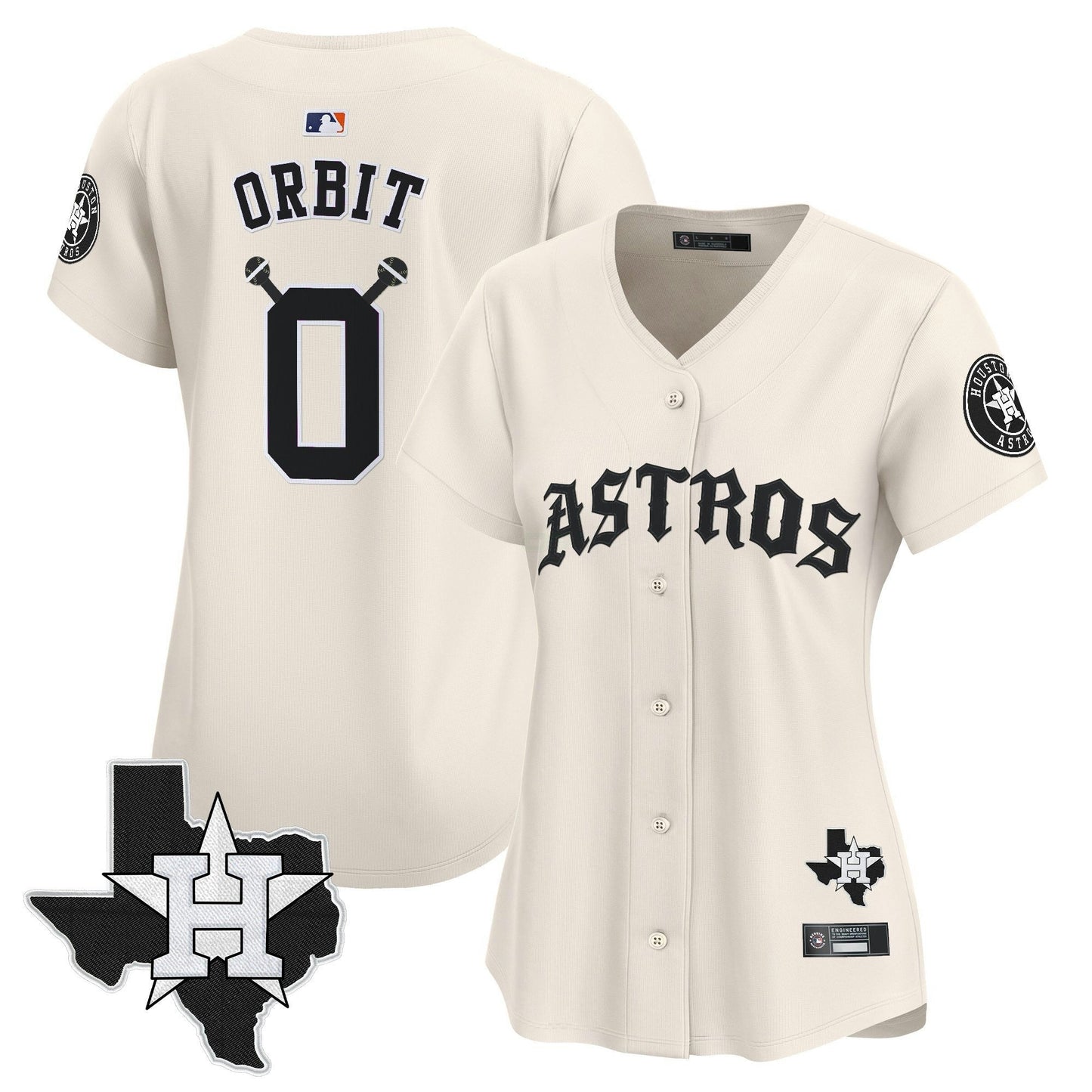 Camisa MLB Women’s Houston ‘Old English Edition’ Vapor Premier Limited Jersey