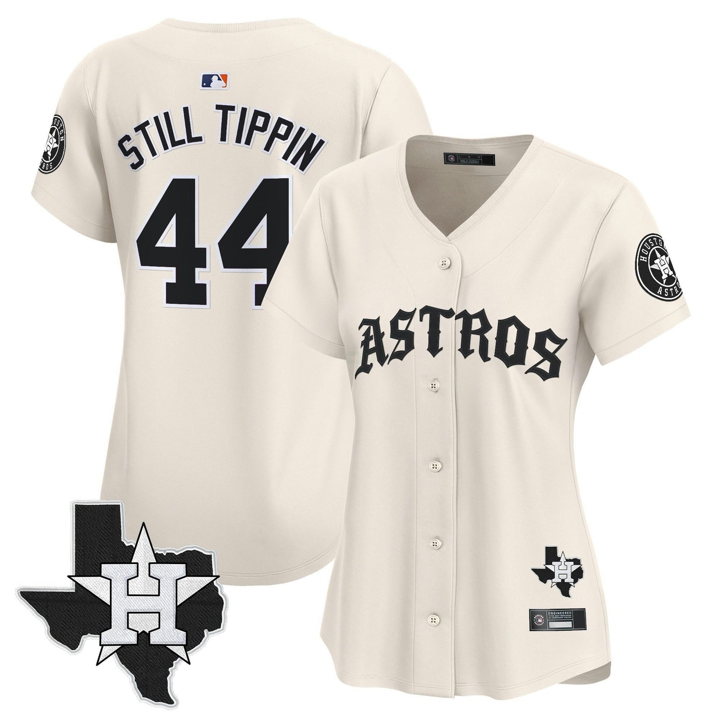 Camisa MLB Women’s Houston ‘Old English Edition’ Vapor Premier Limited Jersey