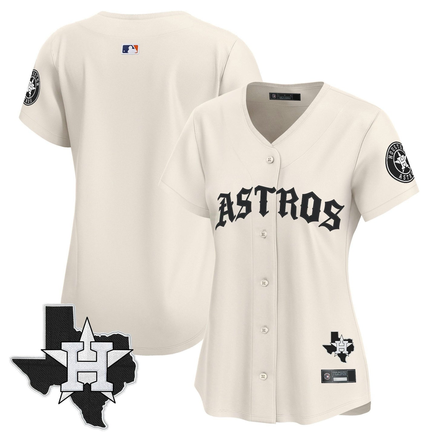 Camisa MLB Women’s Houston ‘Old English Edition’ Vapor Premier Limited Jersey