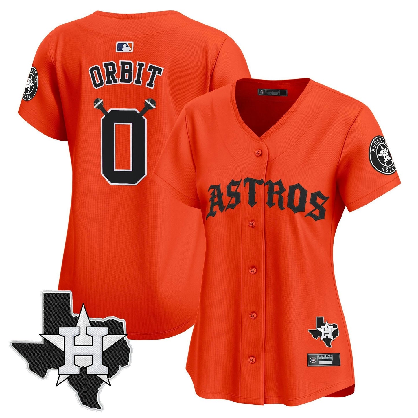 Camisa MLB Women’s Houston ‘Old English Edition’ Vapor Premier Limited Jersey