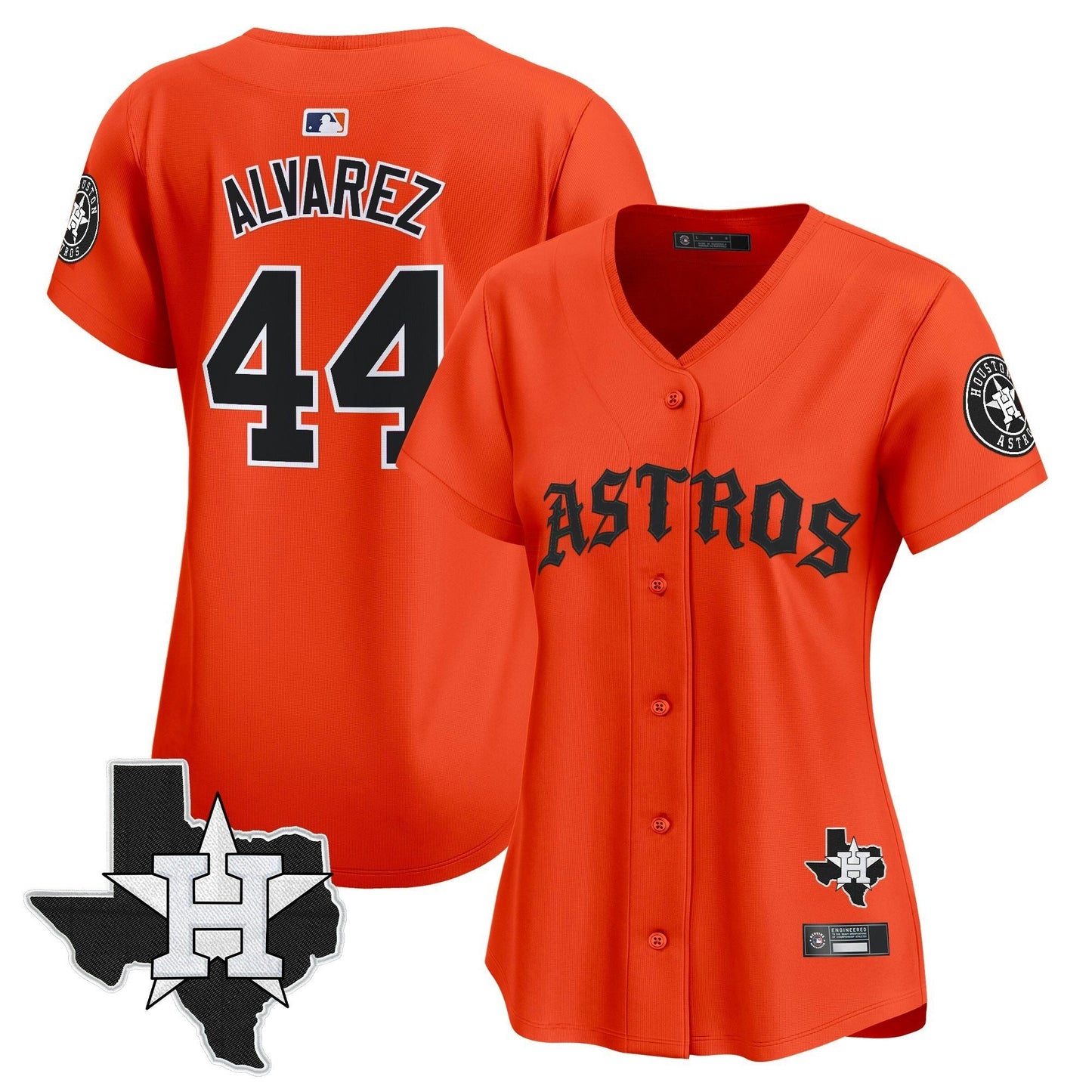 Camisa MLB Women’s Houston ‘Old English Edition’ Vapor Premier Limited Jersey