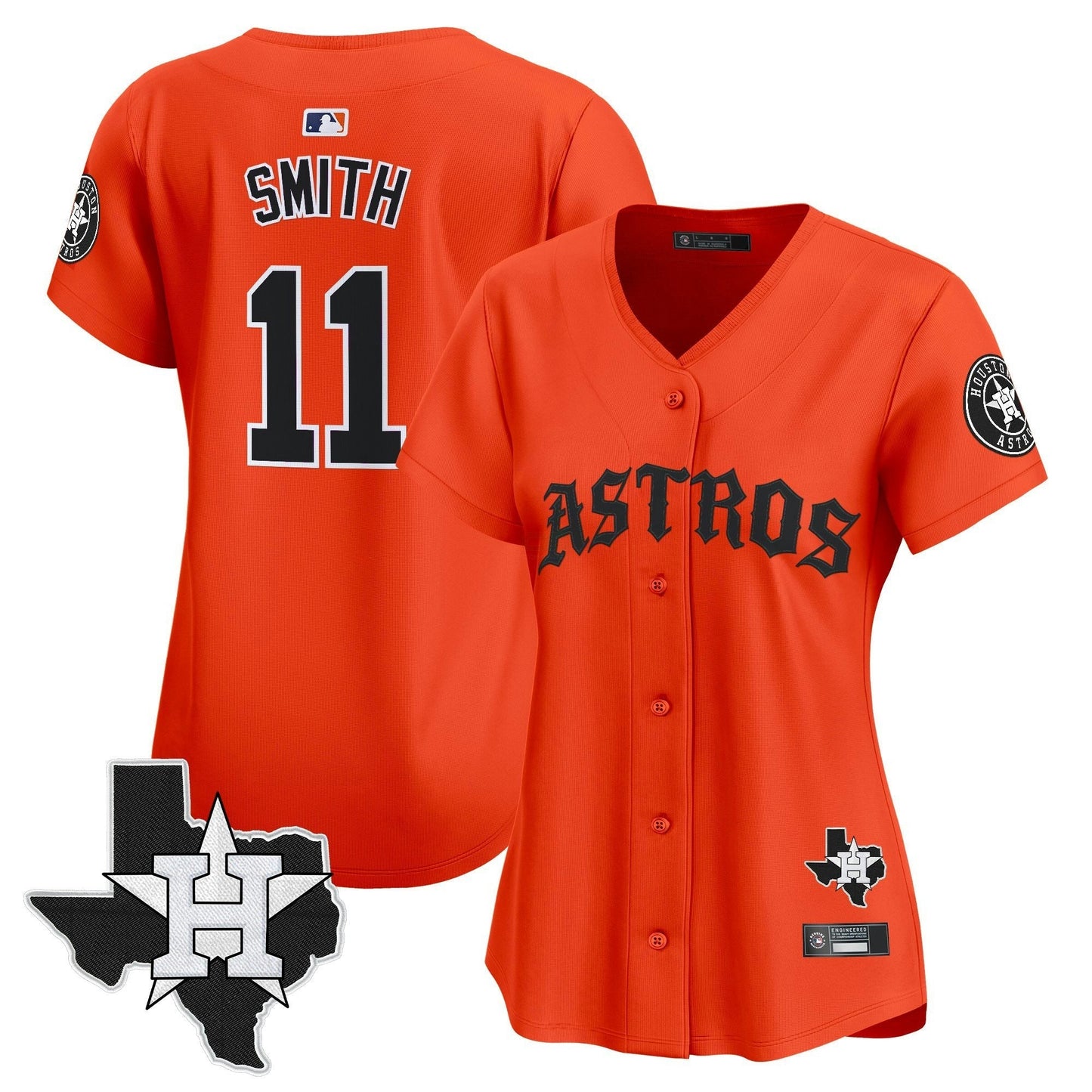 Camisa MLB Women’s Houston ‘Old English Edition’ Vapor Premier Limited Jersey