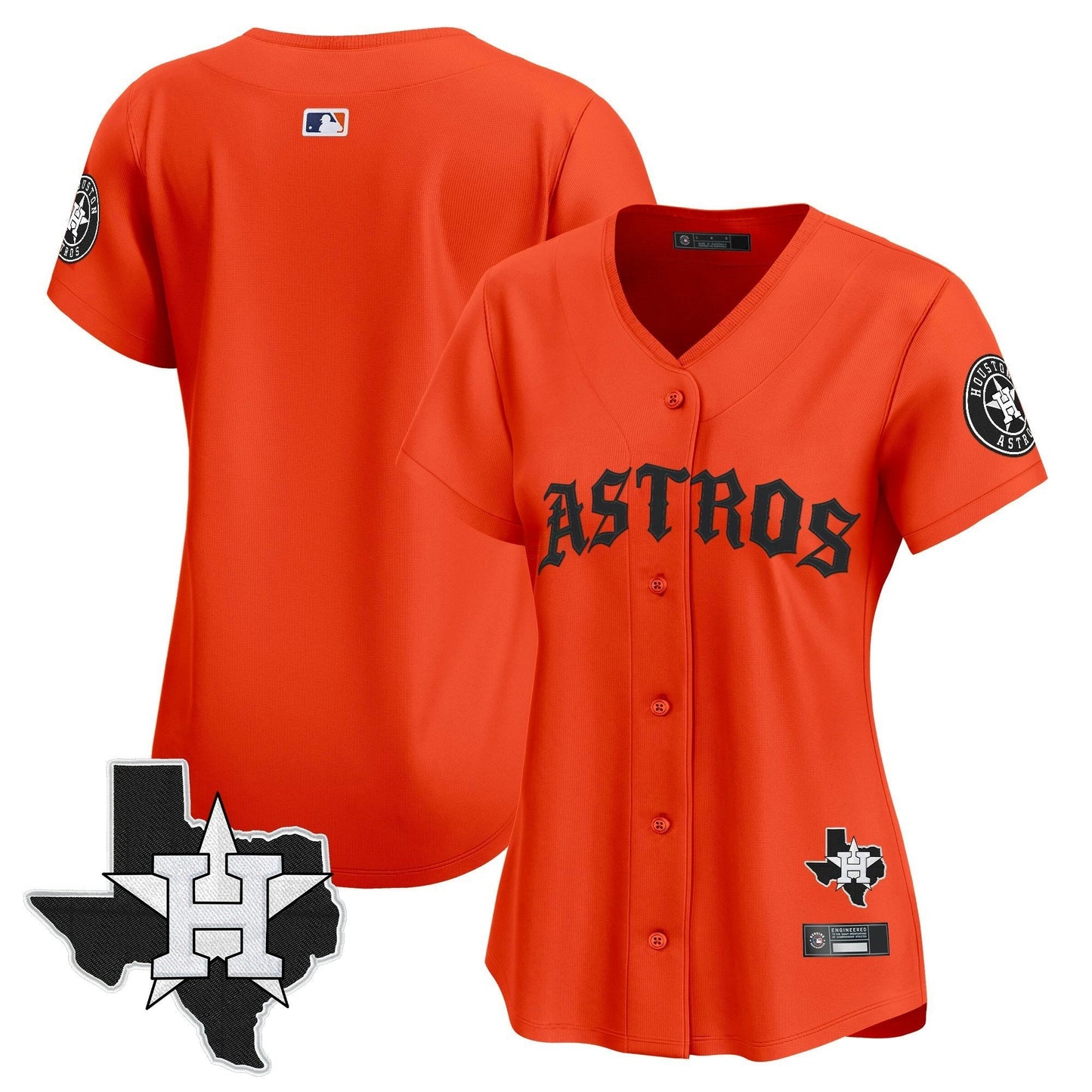 Camisa MLB Women’s Houston ‘Old English Edition’ Vapor Premier Limited Jersey