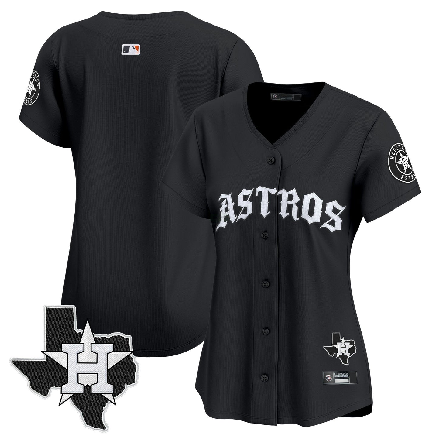 Camisa MLB Women’s Houston ‘Old English Edition’ Vapor Premier Limited Jersey