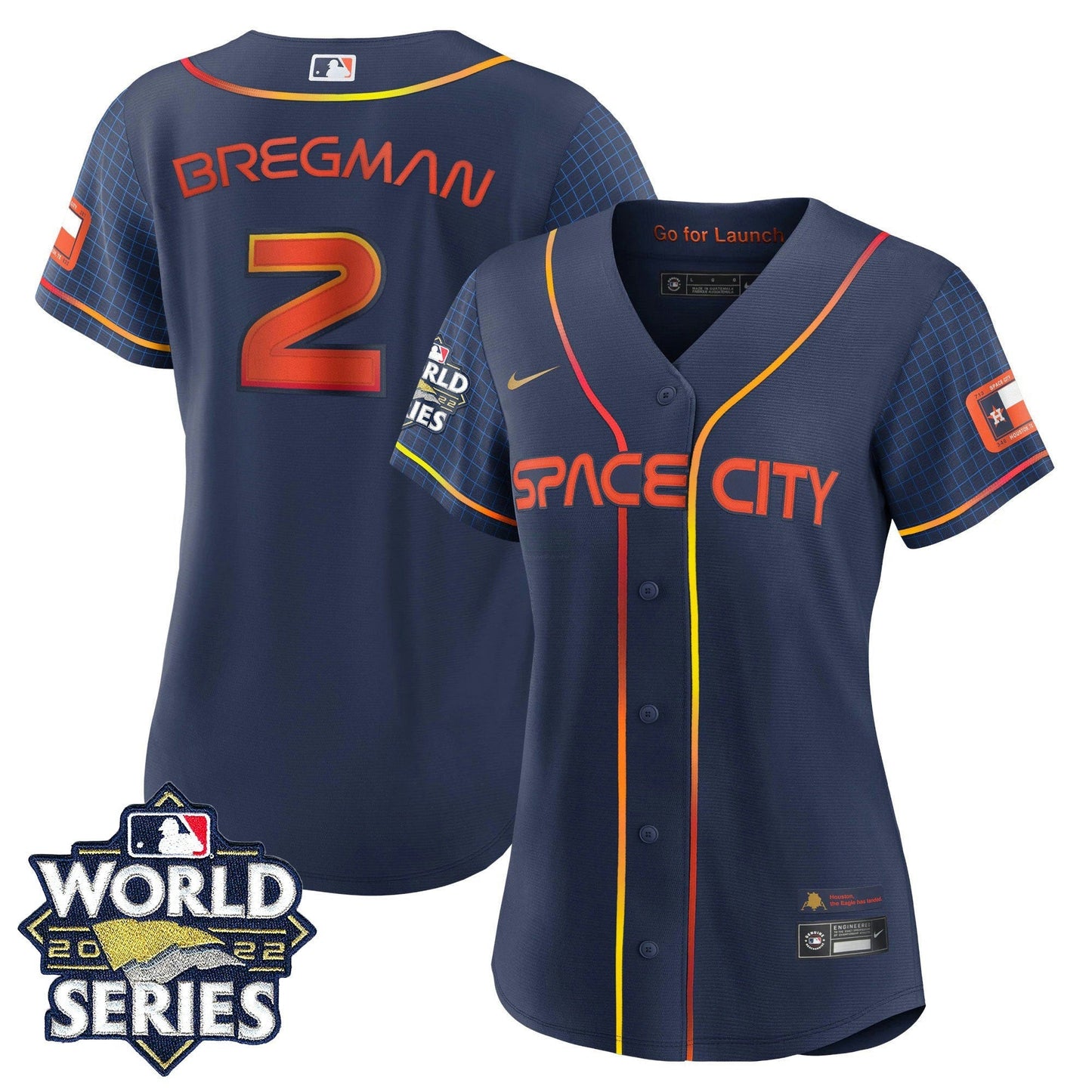 Camisa MLB Women’s Houston Space City 2022 World Series Jersey - Women