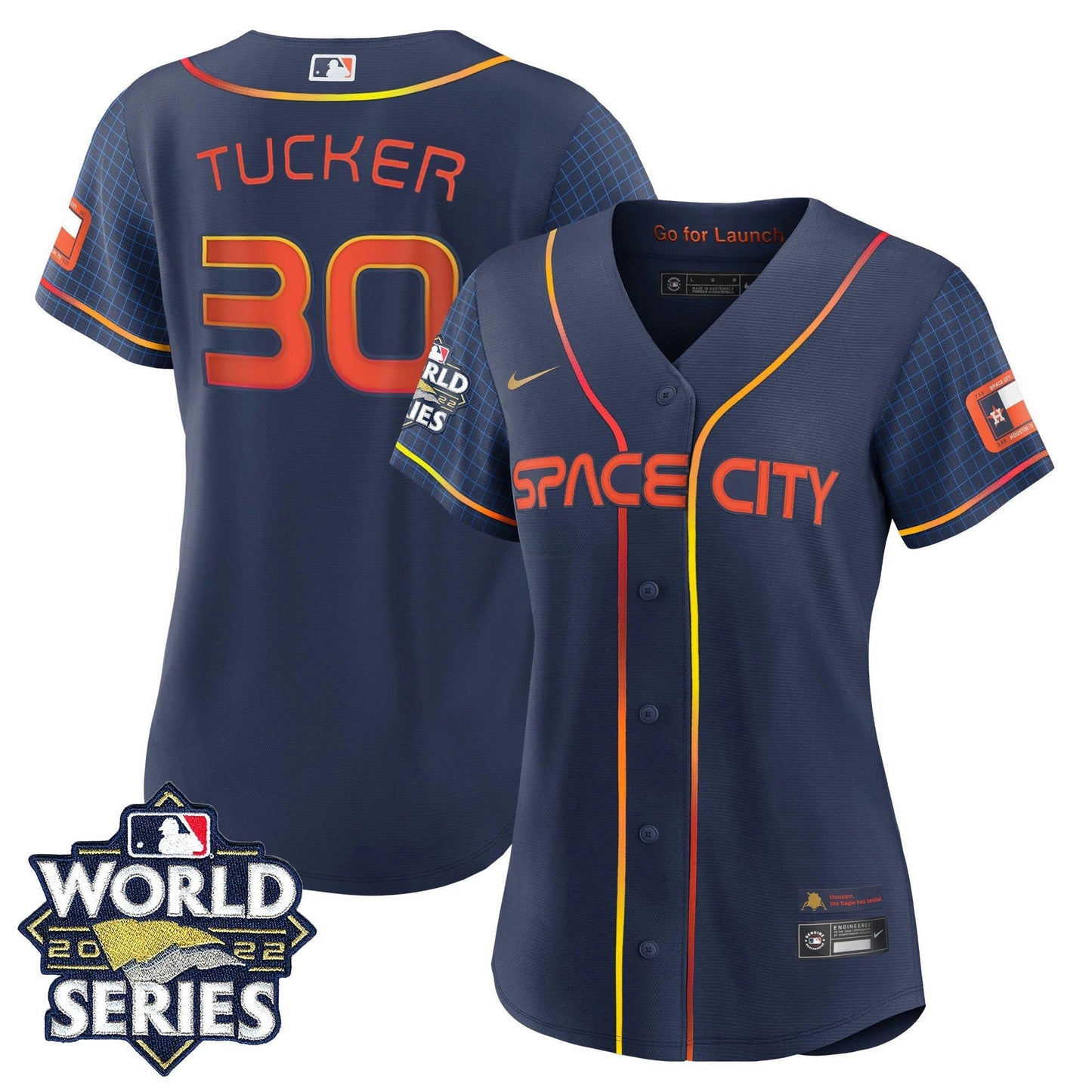Camisa MLB Women’s Houston Space City 2022 World Series Jersey - Women
