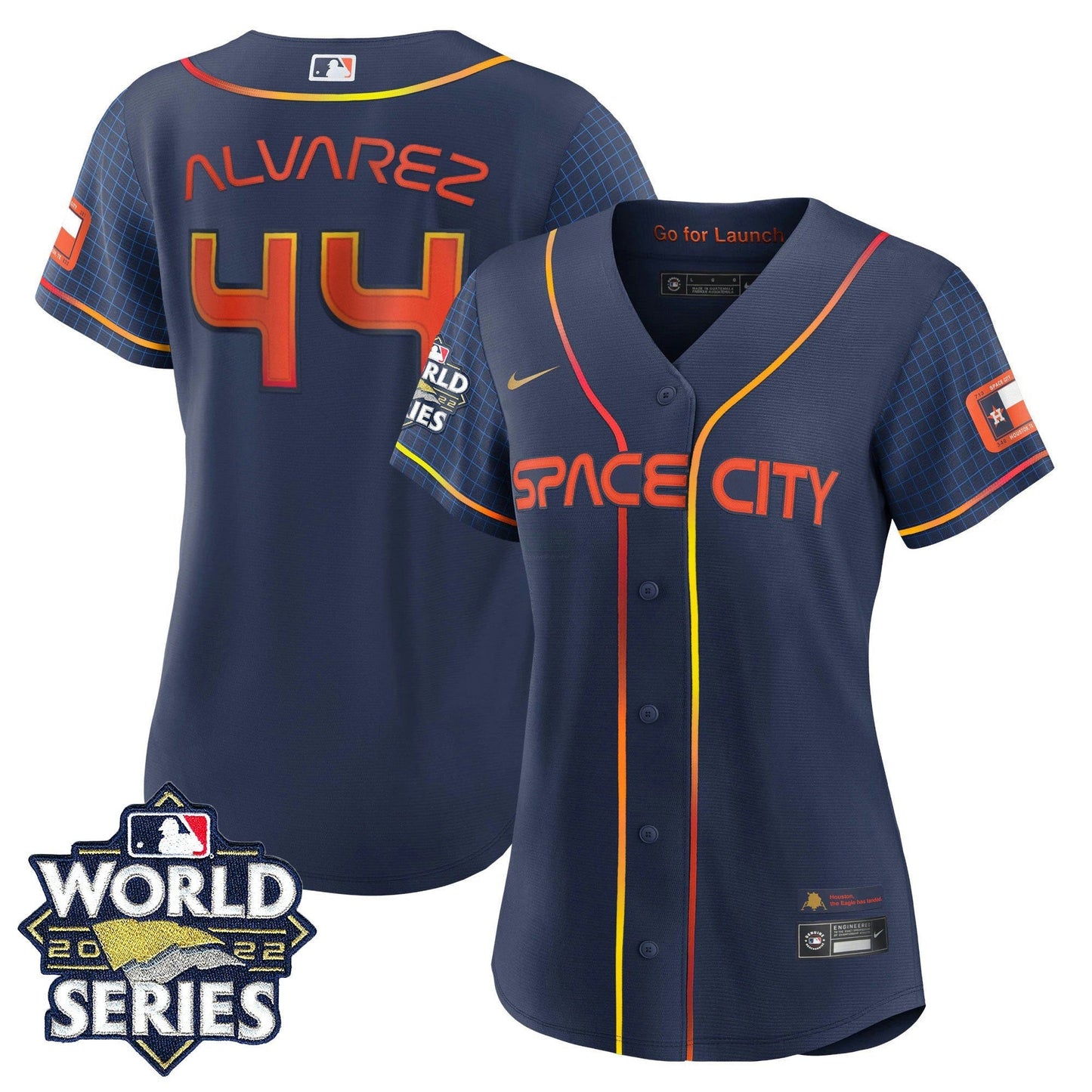 Camisa MLB Women’s Houston Space City 2022 World Series Jersey - Women