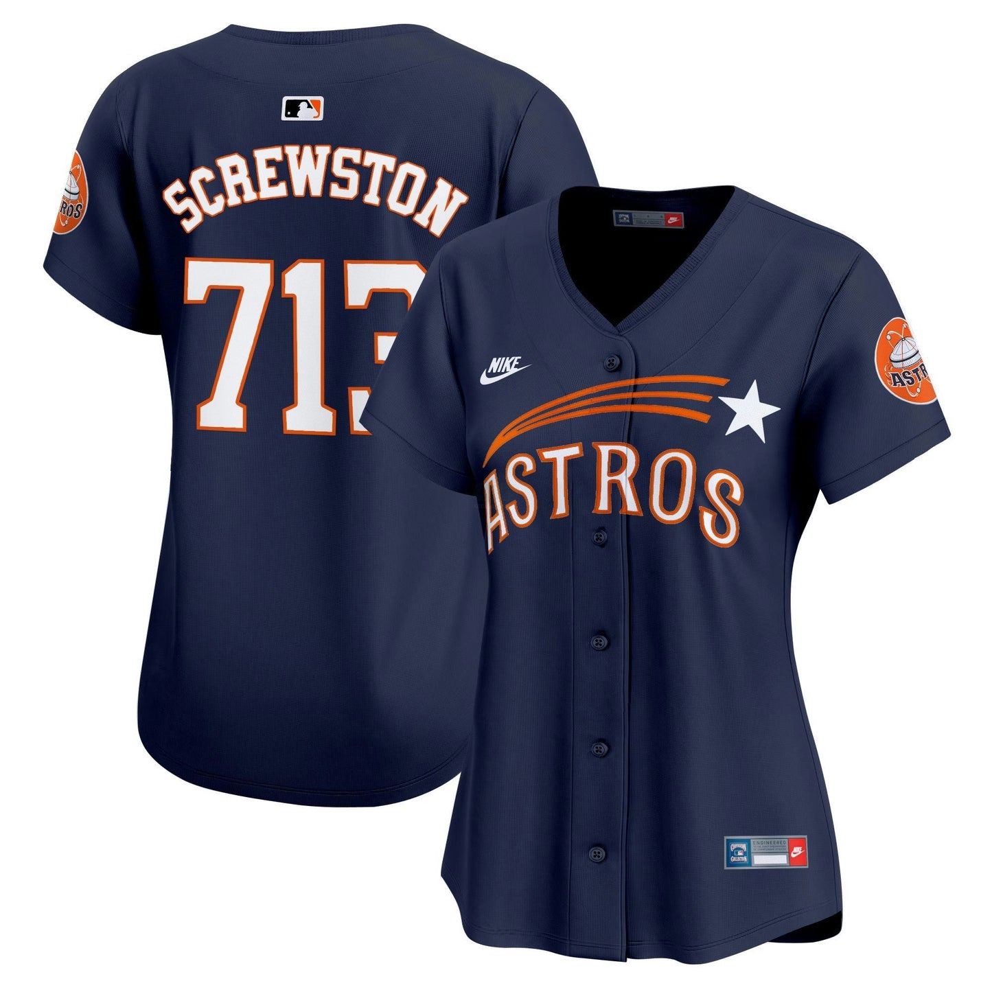 Camisa MLB Women’s Houston Throwback Cooperstown Vapor Premier Limited Jersey