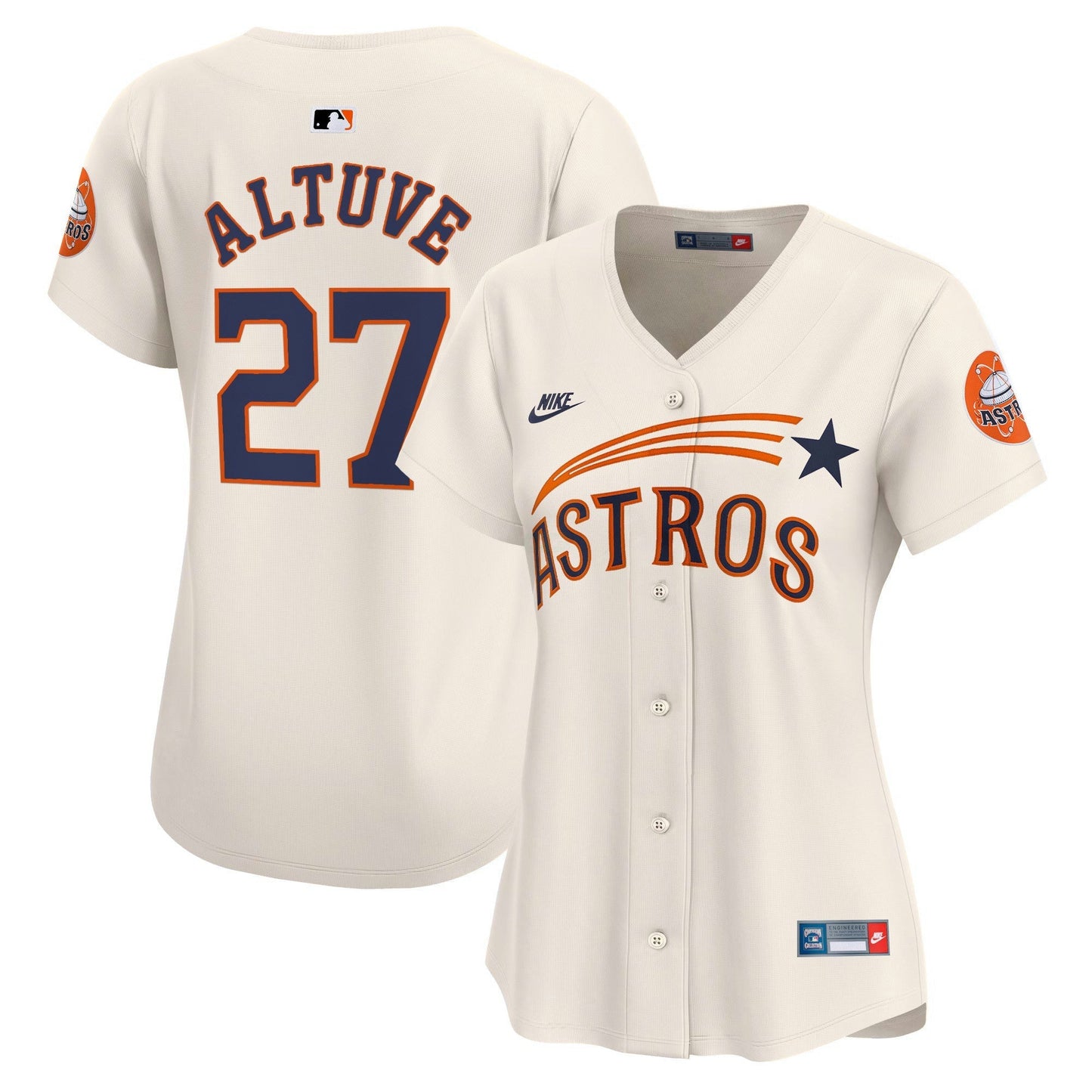 Camisa MLB Women’s Houston Throwback Cooperstown Vapor Premier Limited Jersey