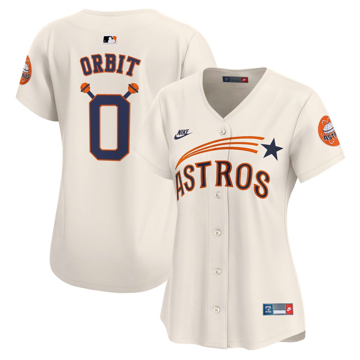 Camisa MLB Women’s Houston Throwback Cooperstown Vapor Premier Limited Jersey