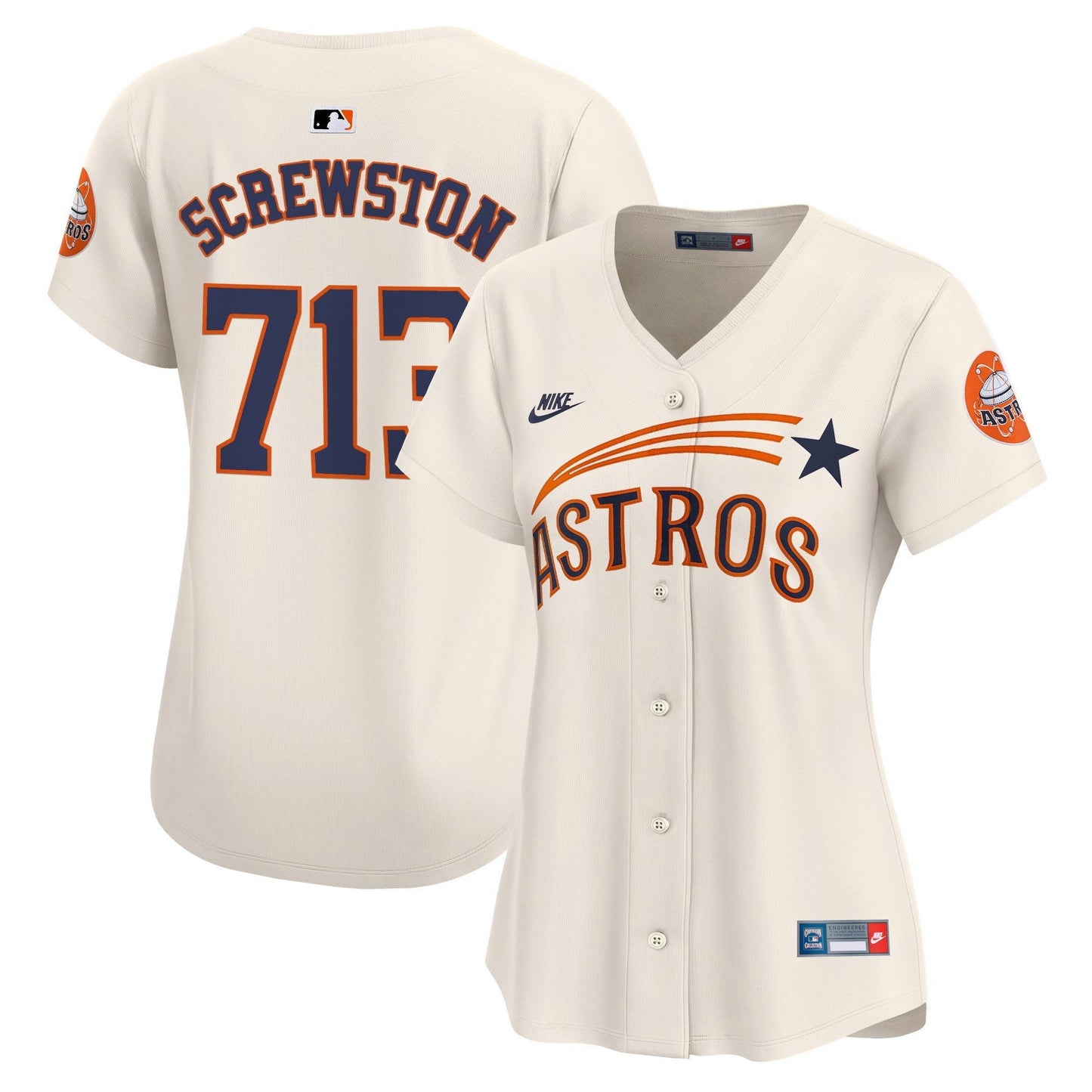 Camisa MLB Women’s Houston Throwback Cooperstown Vapor Premier Limited Jersey