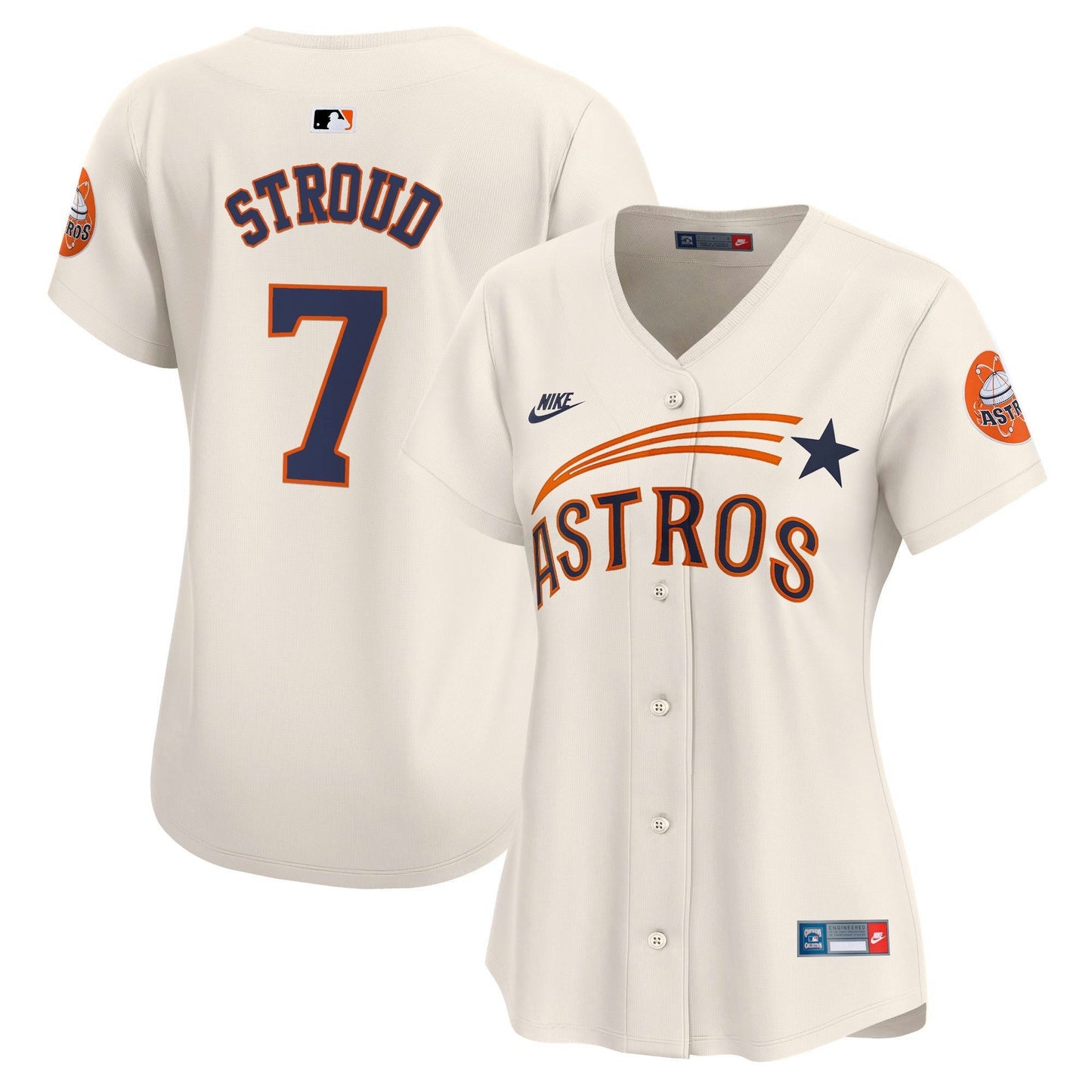 Camisa MLB Women’s Houston Throwback Cooperstown Vapor Premier Limited Jersey
