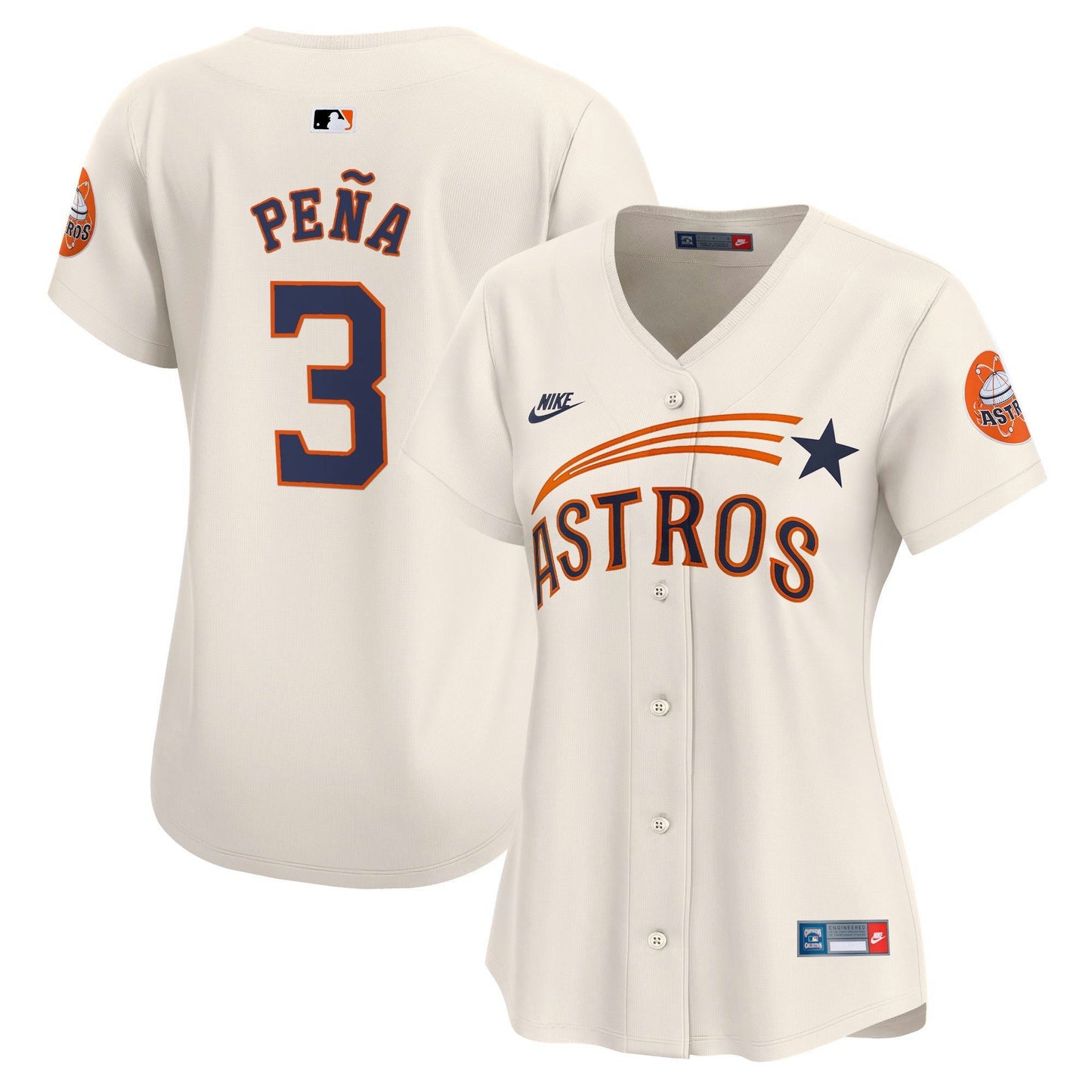 Camisa MLB Women’s Houston Throwback Cooperstown Vapor Premier Limited Jersey