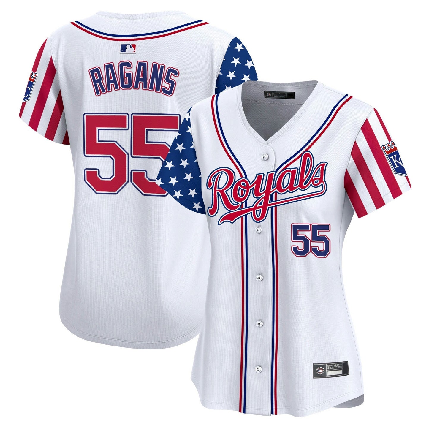 Camisa MLB Women’s Kansas City 2025 Independence Day Vapor Premier Limited Jersey