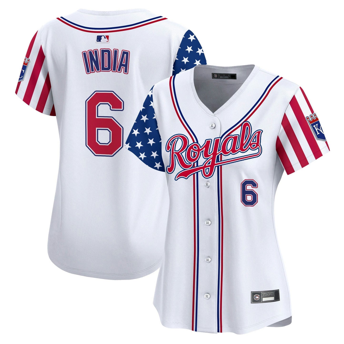 Camisa MLB Women’s Kansas City 2025 Independence Day Vapor Premier Limited Jersey