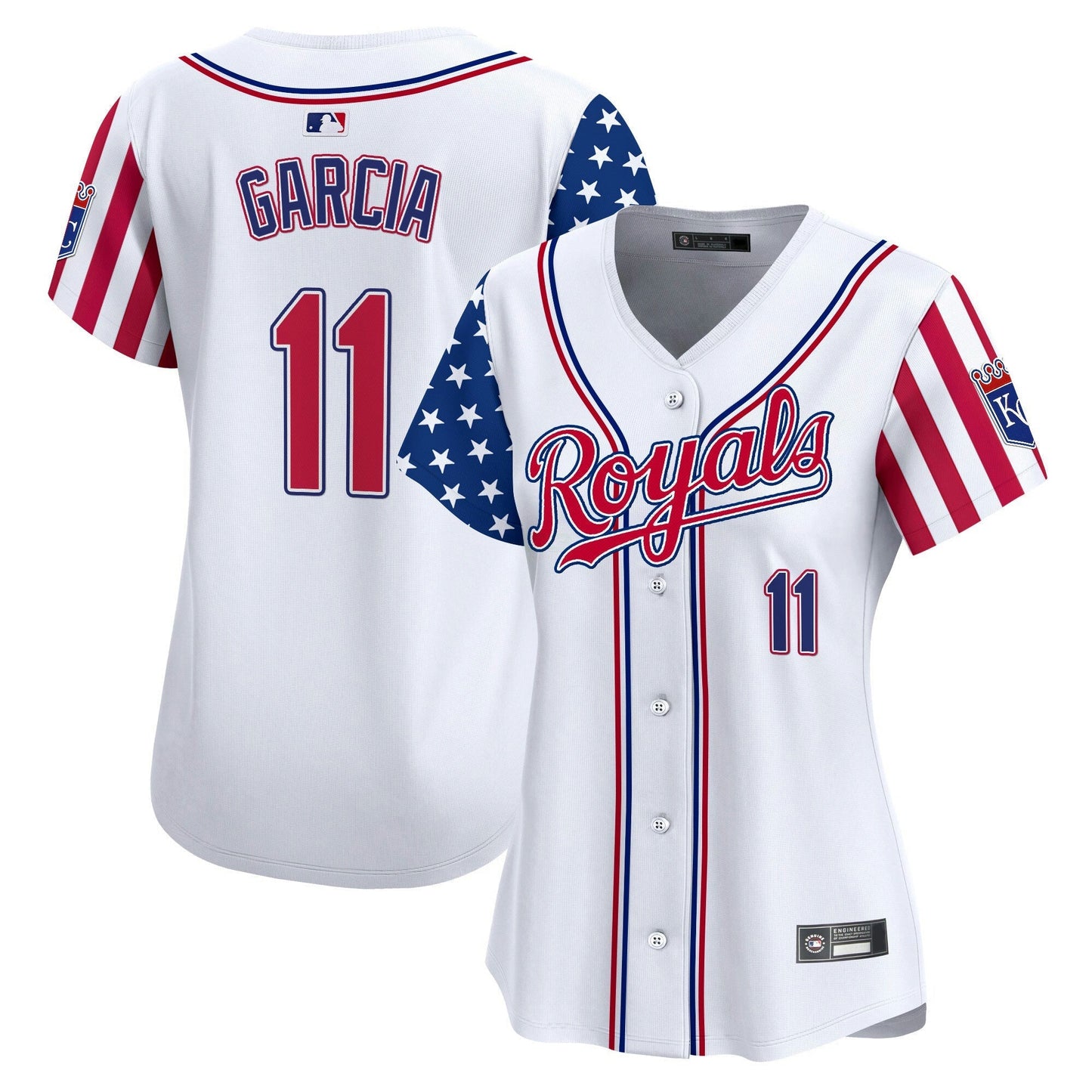 Camisa MLB Women’s Kansas City 2025 Independence Day Vapor Premier Limited Jersey