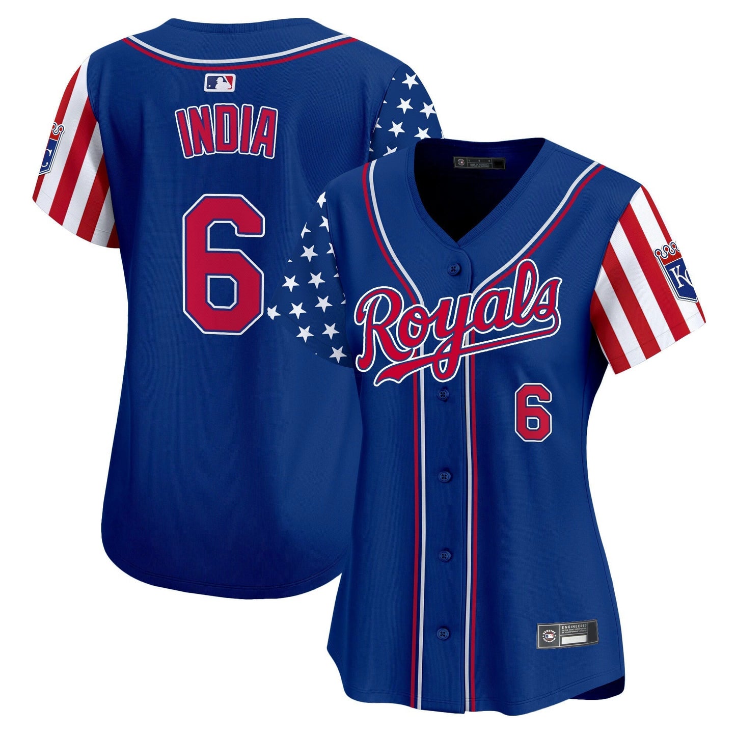 Camisa MLB Women’s Kansas City 2025 Independence Day Vapor Premier Limited Jersey