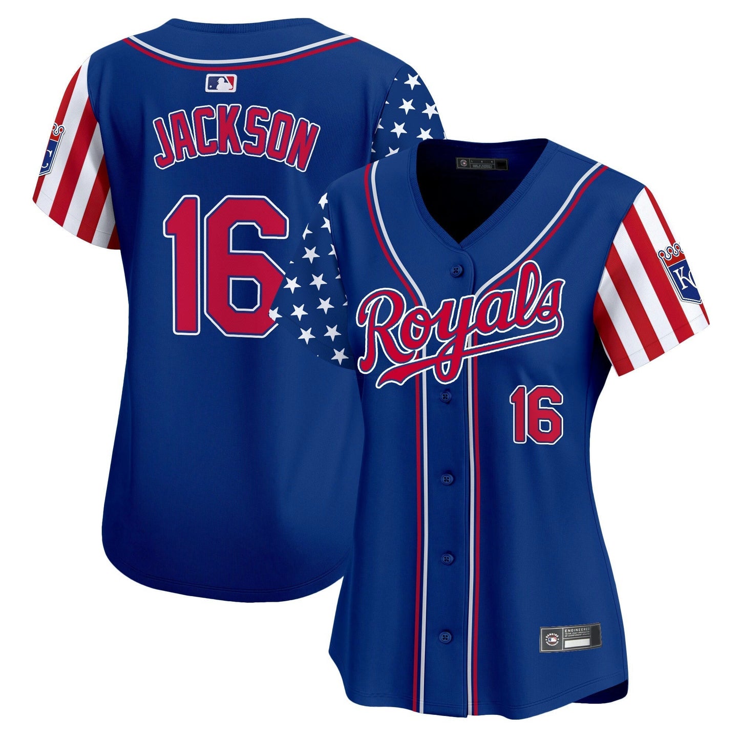 Camisa MLB Women’s Kansas City 2025 Independence Day Vapor Premier Limited Jersey