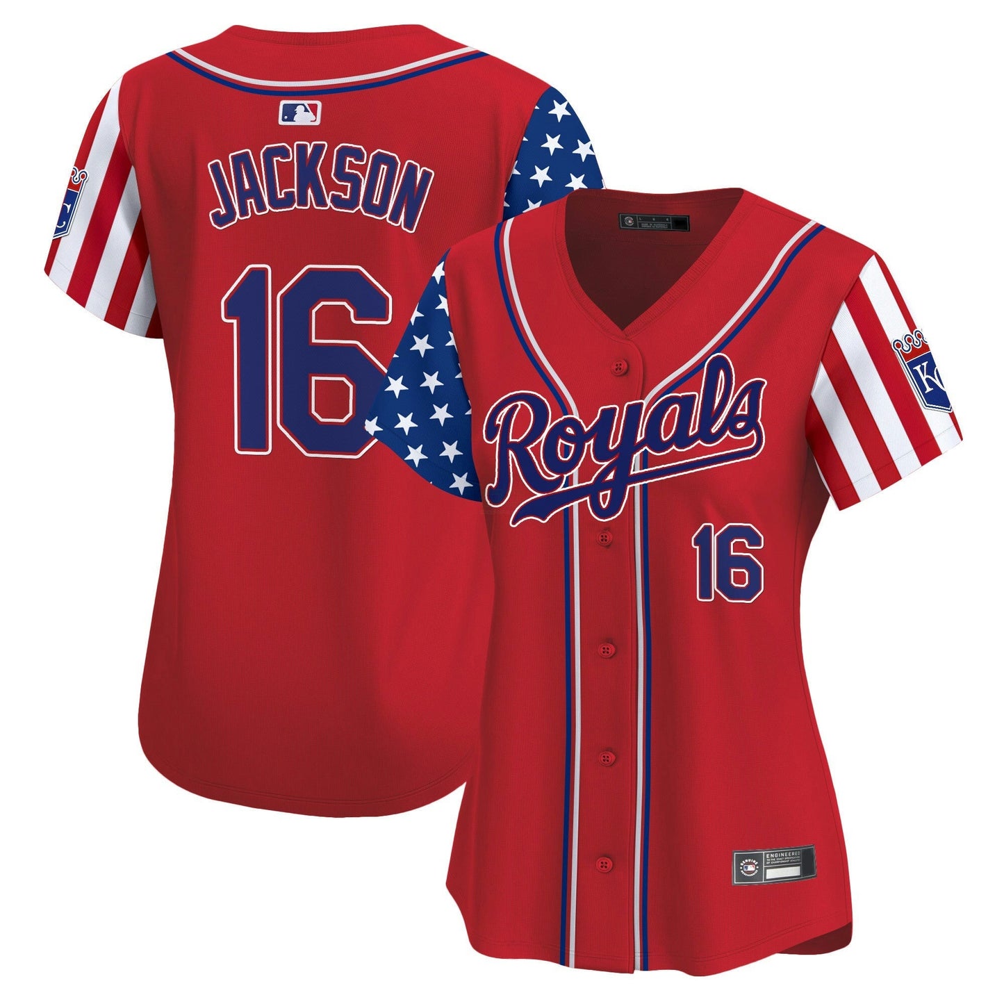 Camisa MLB Women’s Kansas City 2025 Independence Day Vapor Premier Limited Jersey