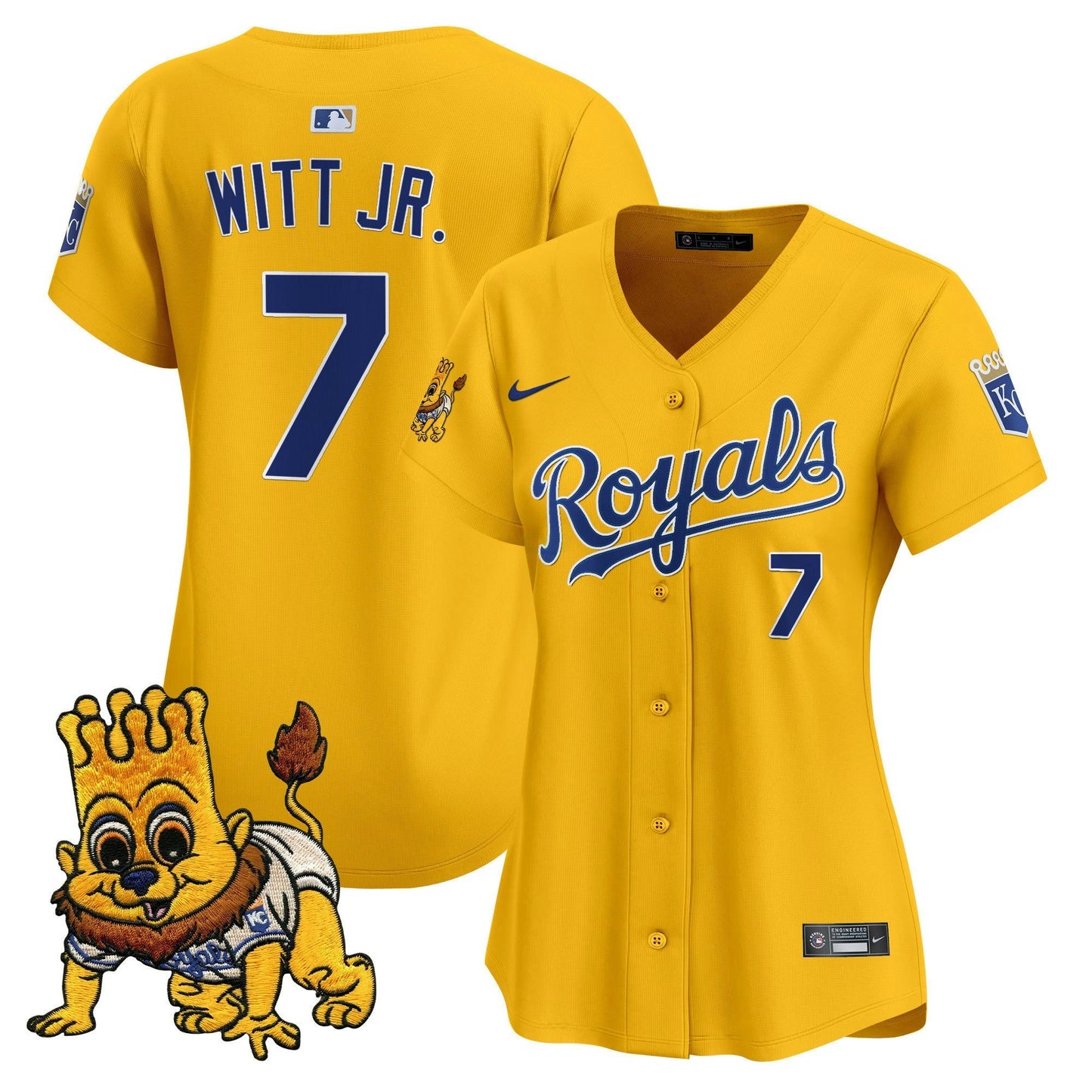 Camisa MLB Women’s Kansas City Sluggerrr Patch Vapor Premier Limited Jersey